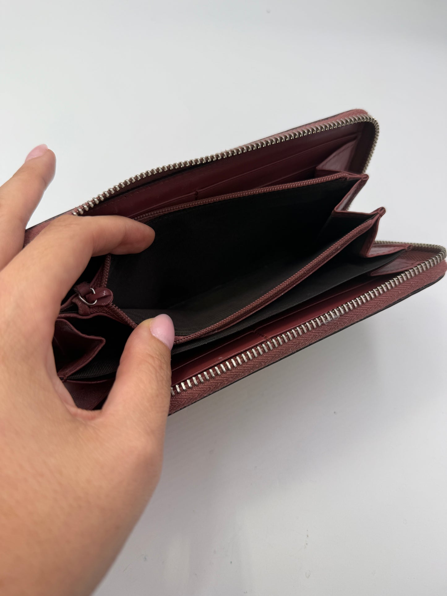 Gucci Guccissima Supreme Floral Zippy Long Wallet