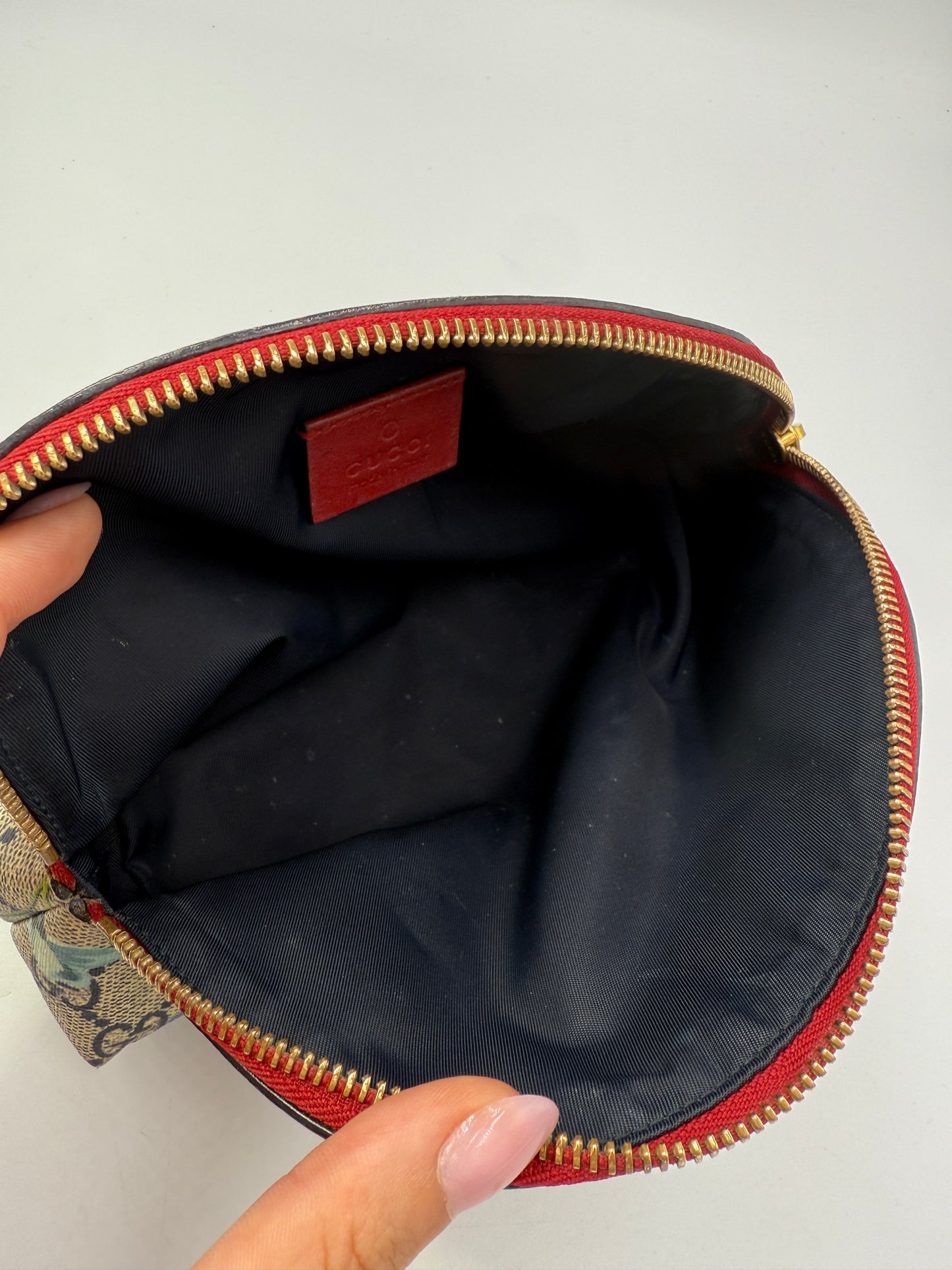 Gucci Supreme Coated Canvas Bloom Cosmetic Pouch