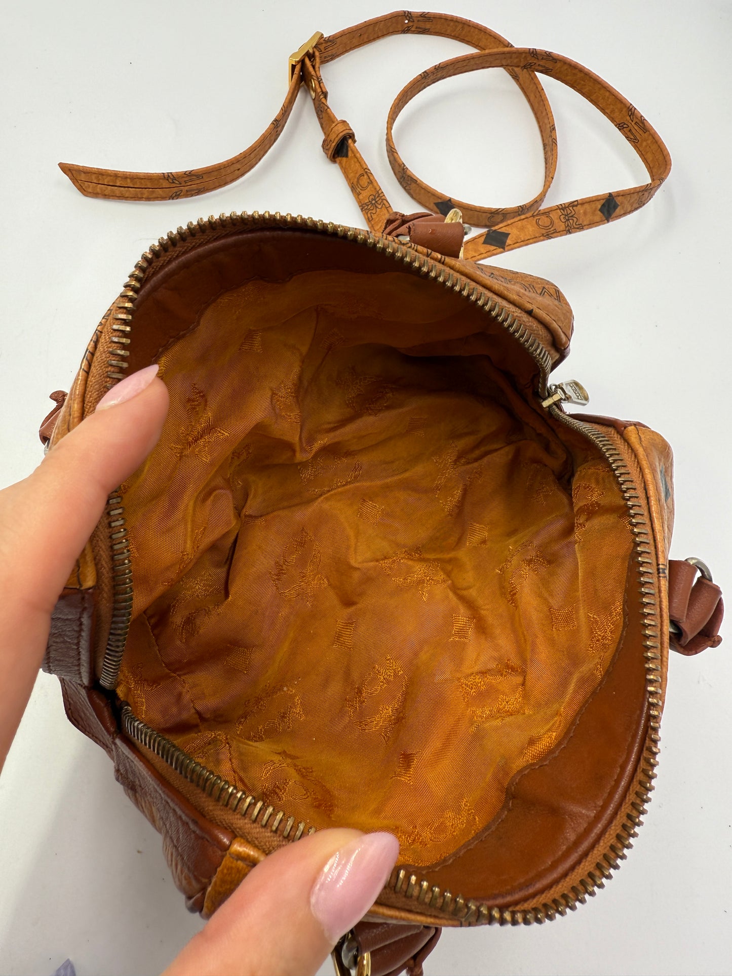 MCM Coated Canvas Visetos Mini Crossbody Bag