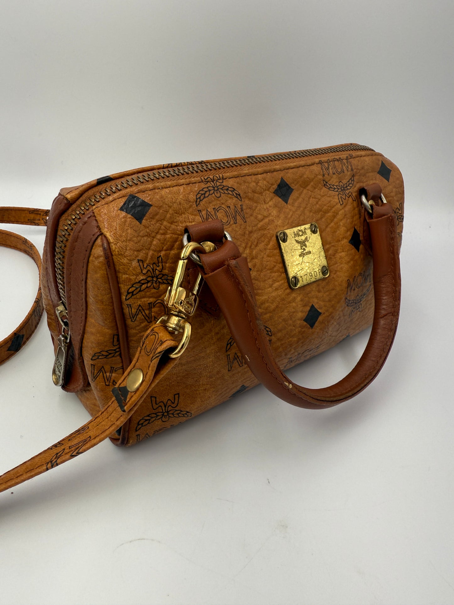 MCM Coated Canvas Visetos Mini Crossbody Bag