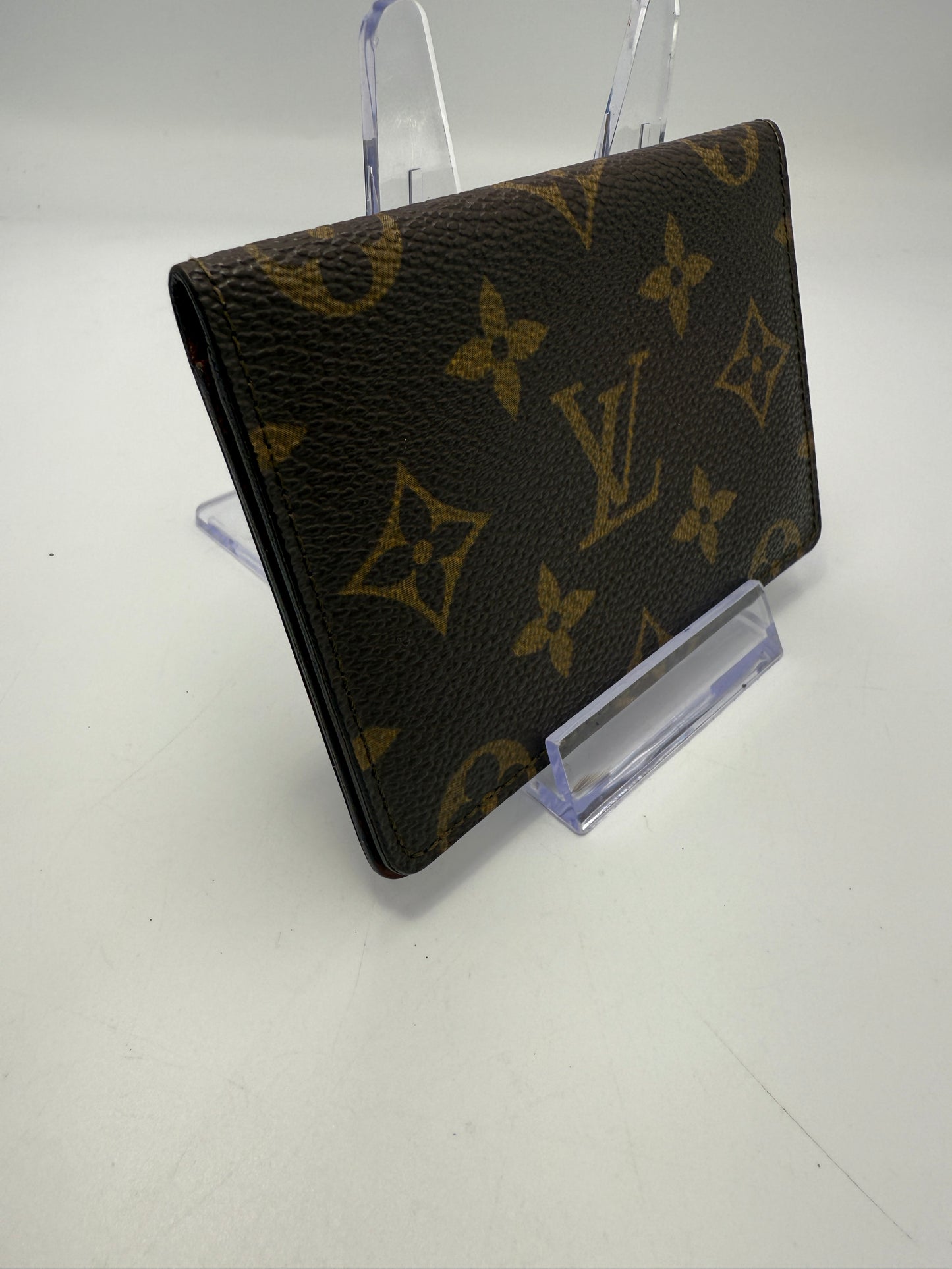 LV Monogram Coated Canvas ID Holder Compact Wallet 872A2