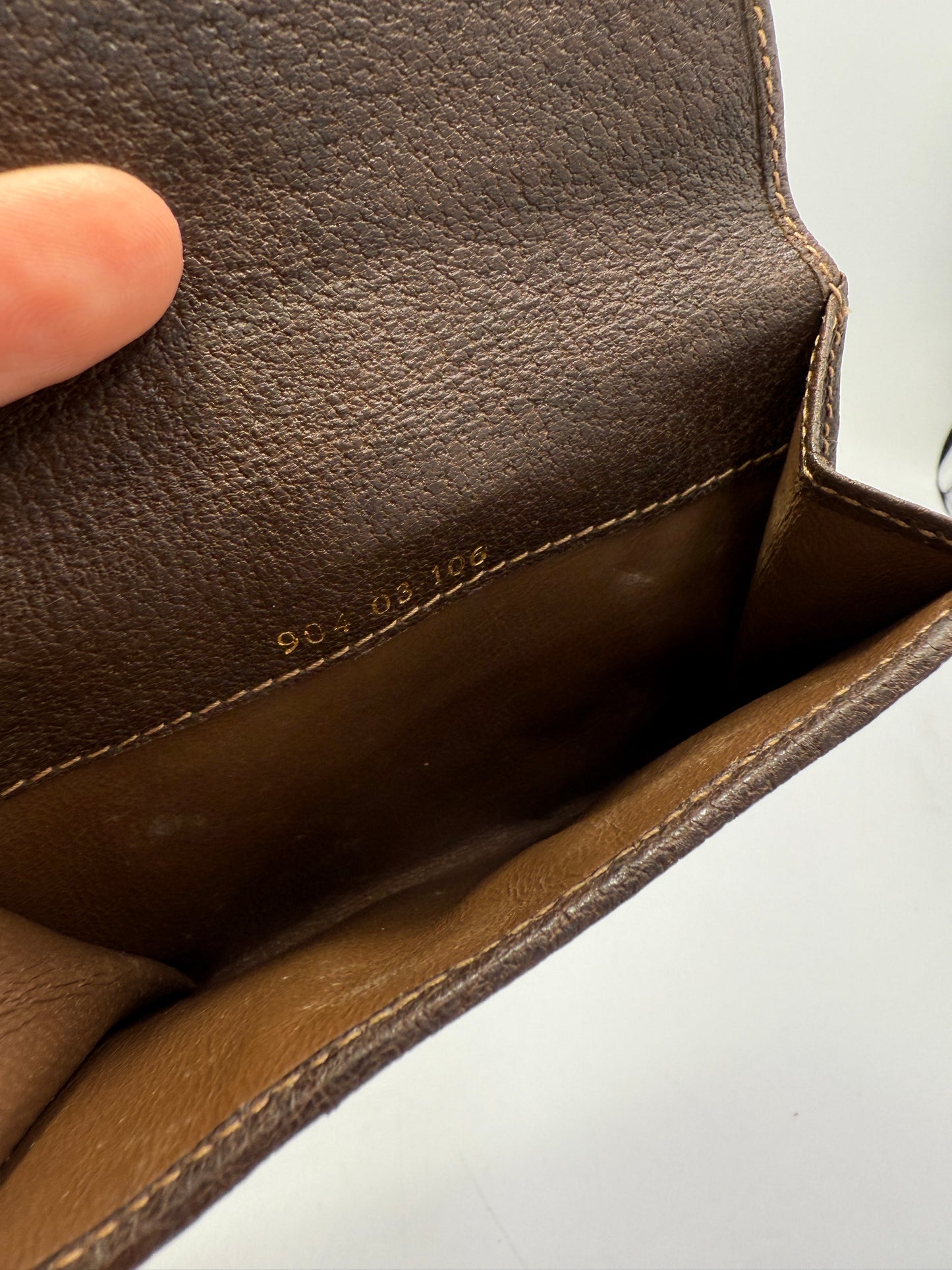 Gucci Vintage Supreme Coated Canvas Compact Wallet