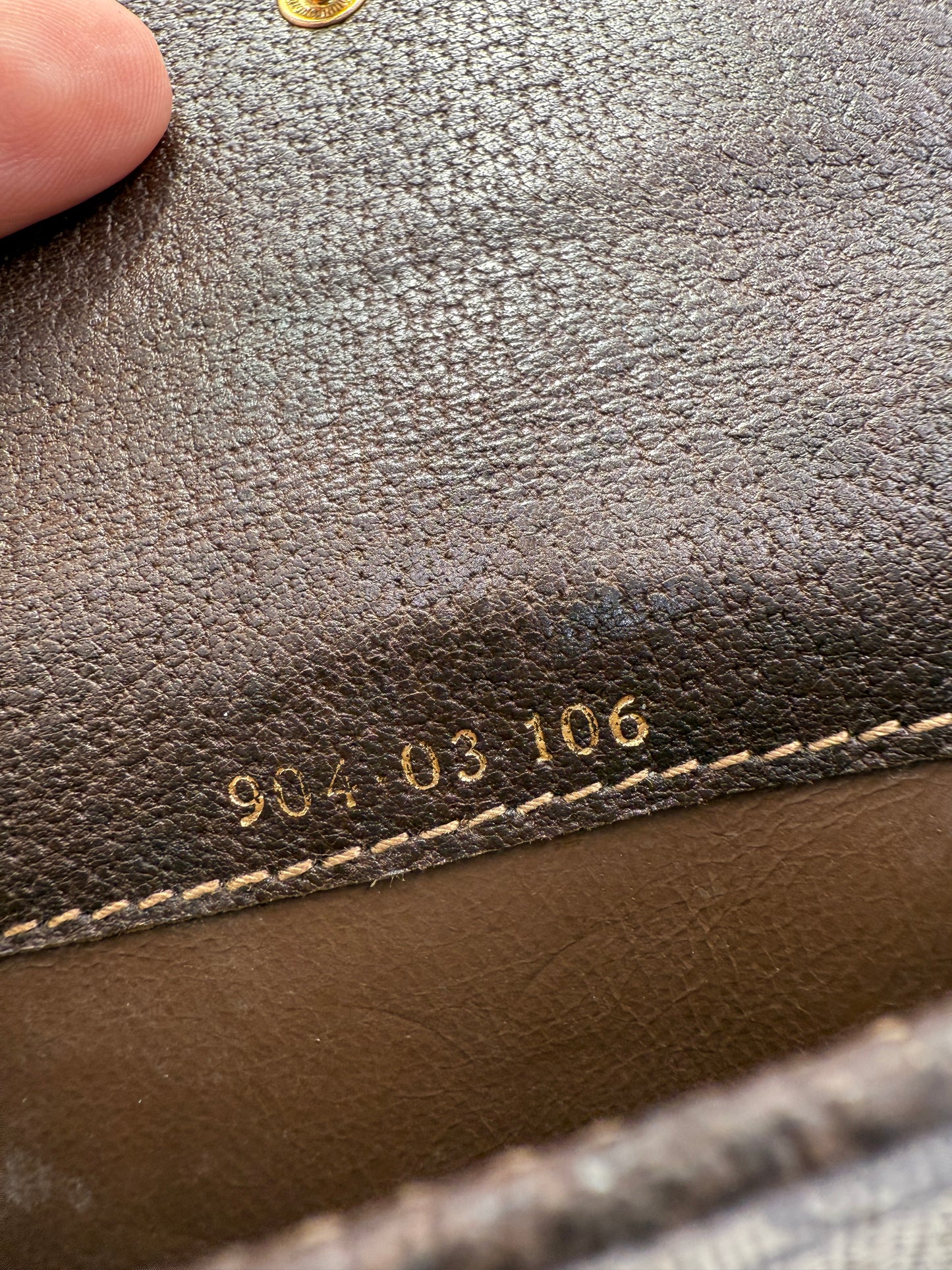 Gucci Vintage Supreme Coated Canvas Compact Wallet