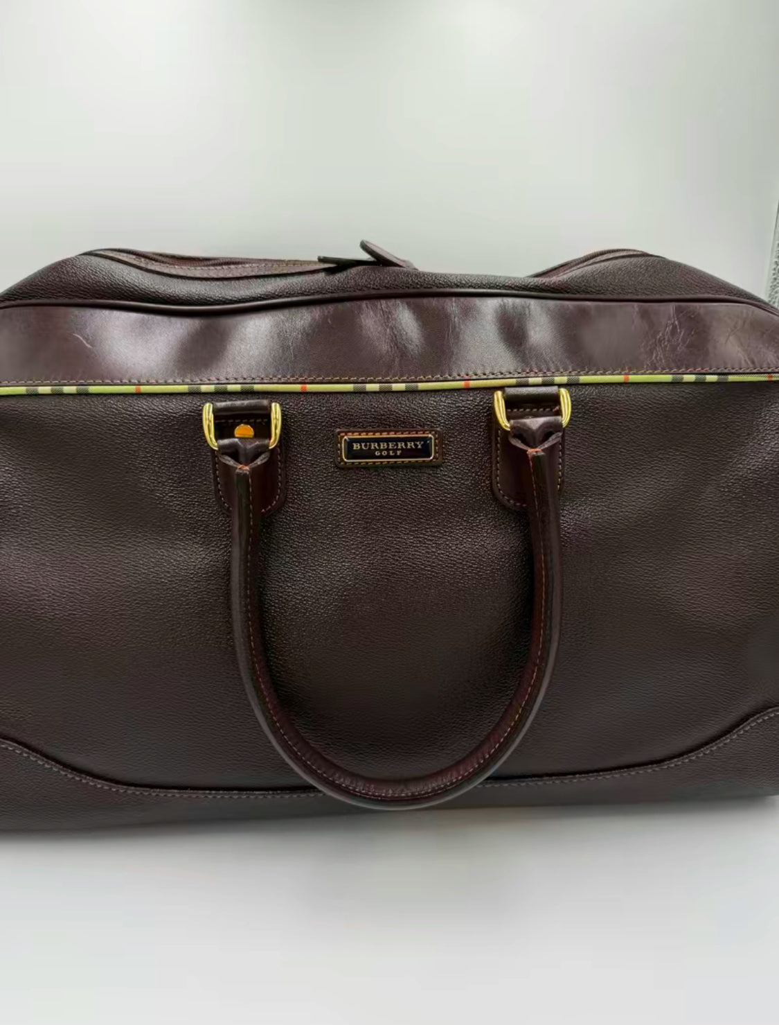 Burberry Brown Nova Check Travel Bag