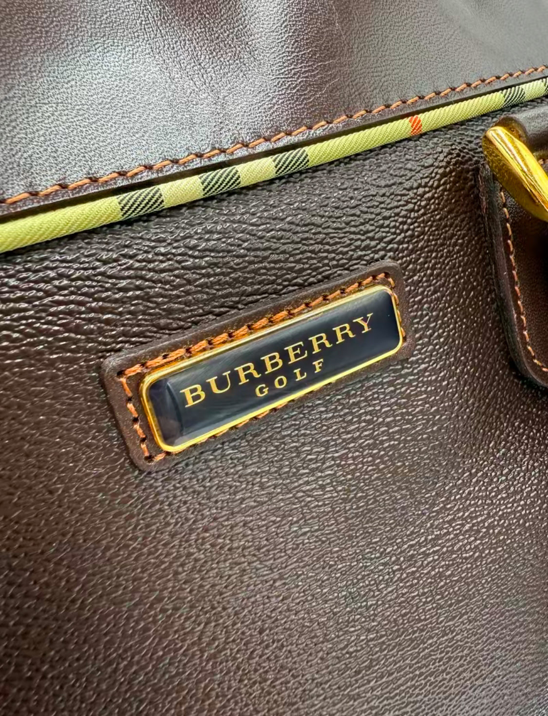 Burberry Brown Nova Check Travel Bag