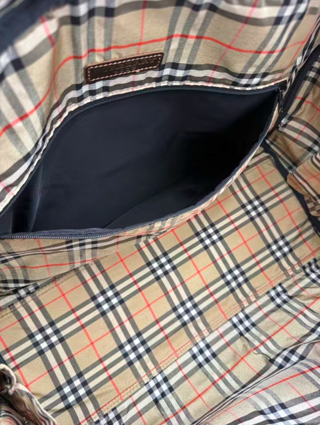 Burberry Brown Nova Check Travel Bag