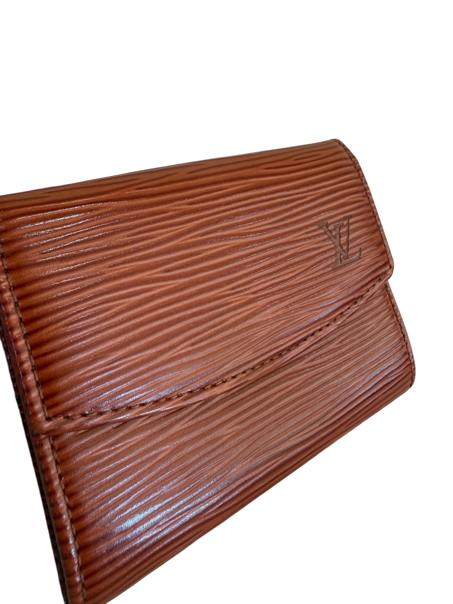Louis Vuitton Brown Epi Leather Compact Card Holder CA0945