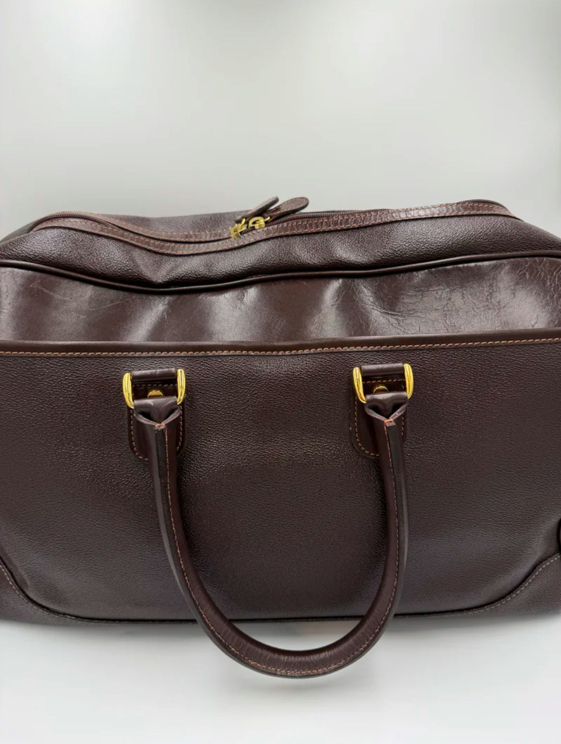 Burberry Brown Nova Check Travel Bag