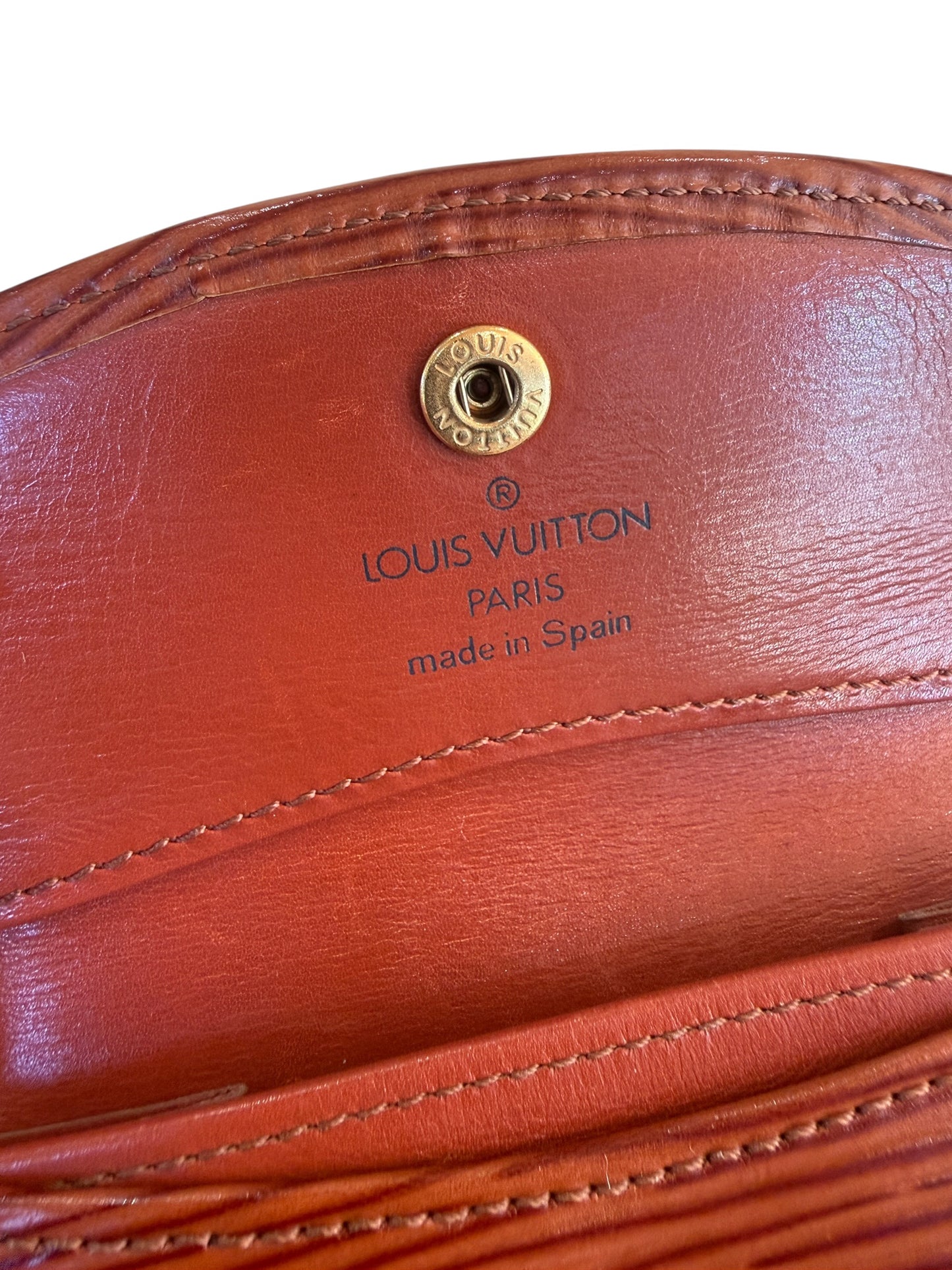 Louis Vuitton Brown Epi Leather Compact Card Holder CA0945