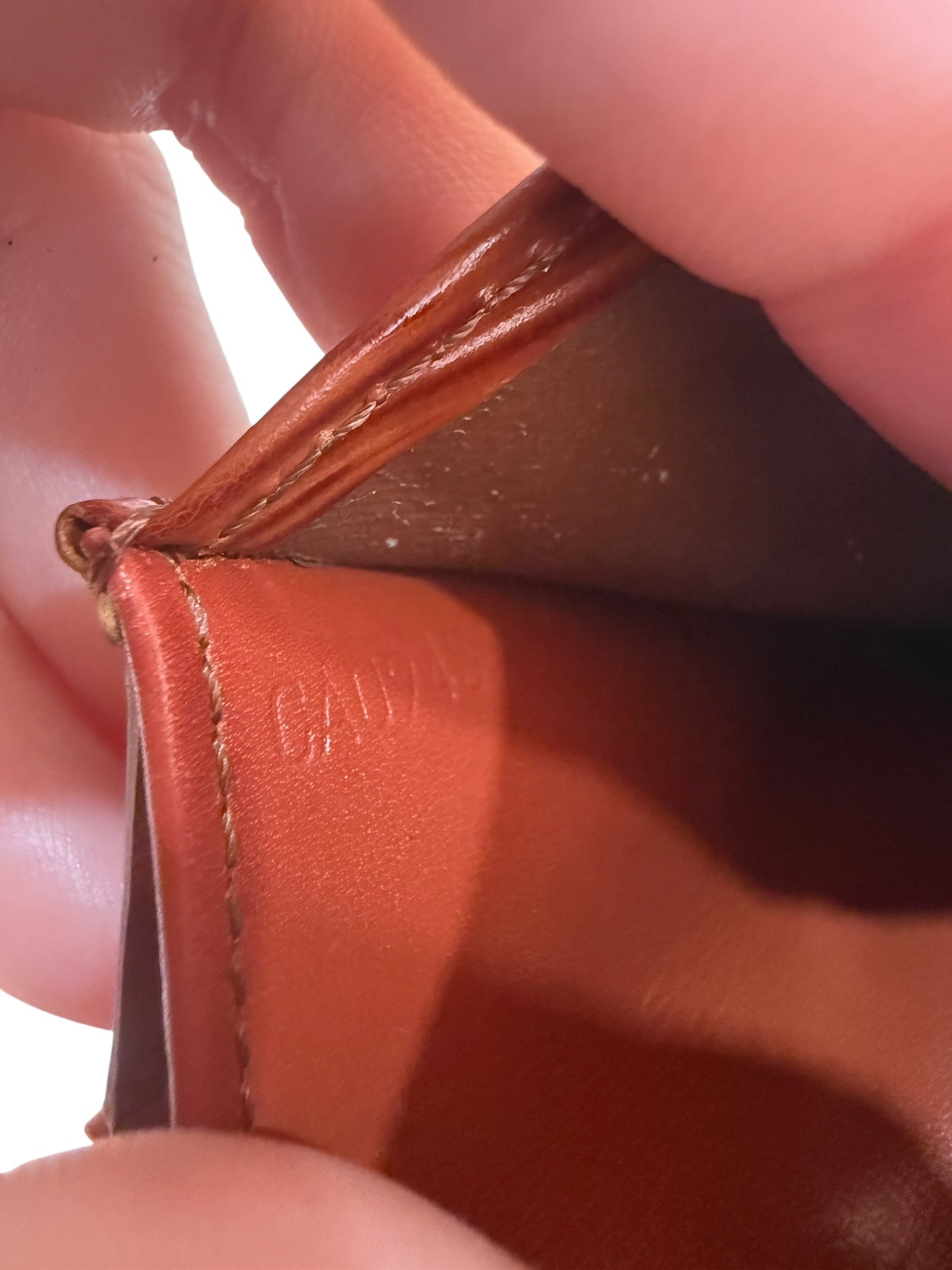 Louis Vuitton Brown Epi Leather Compact Card Holder CA0945