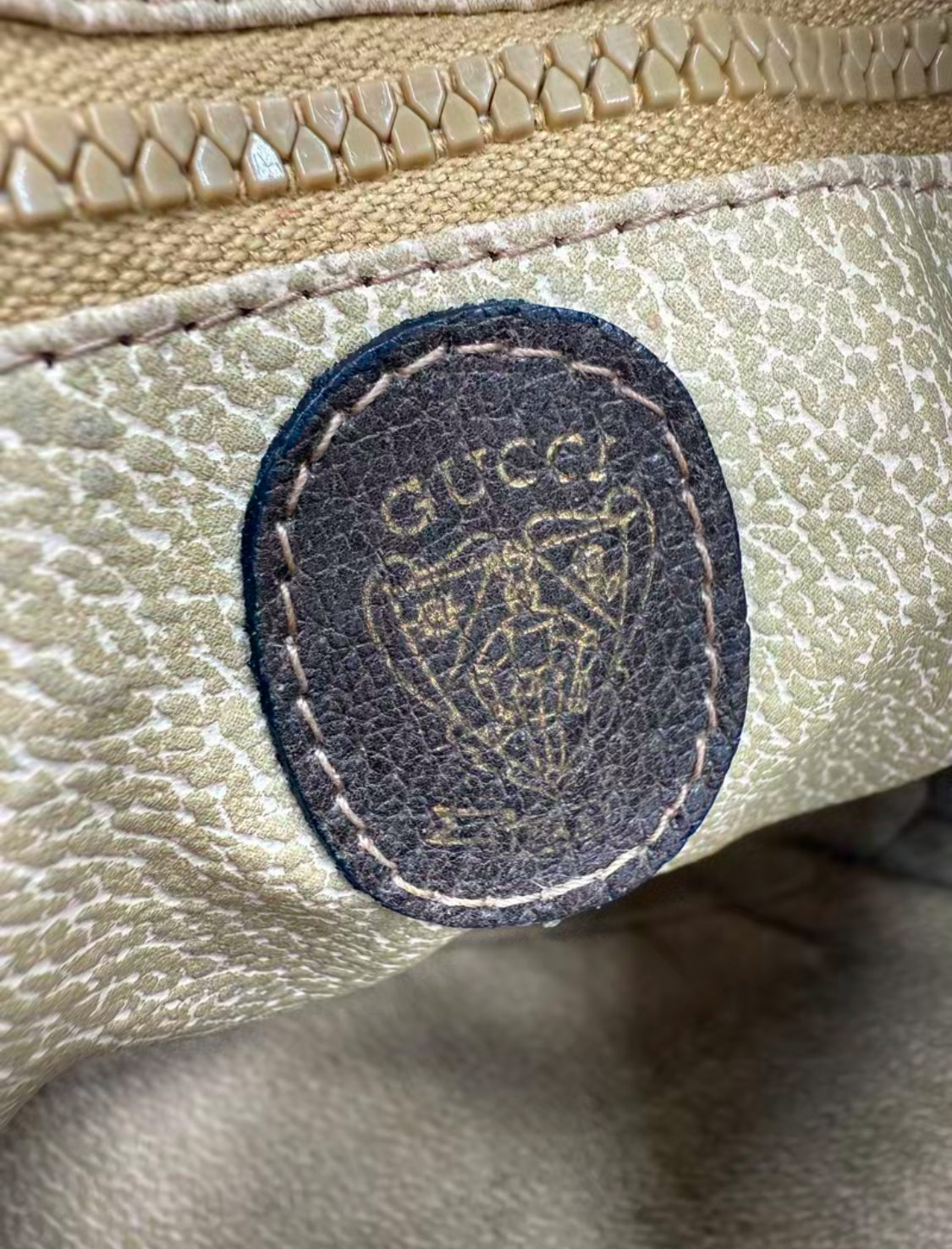 Gucci Supreme Guccissima Sherry Bucket Shoulder Bag