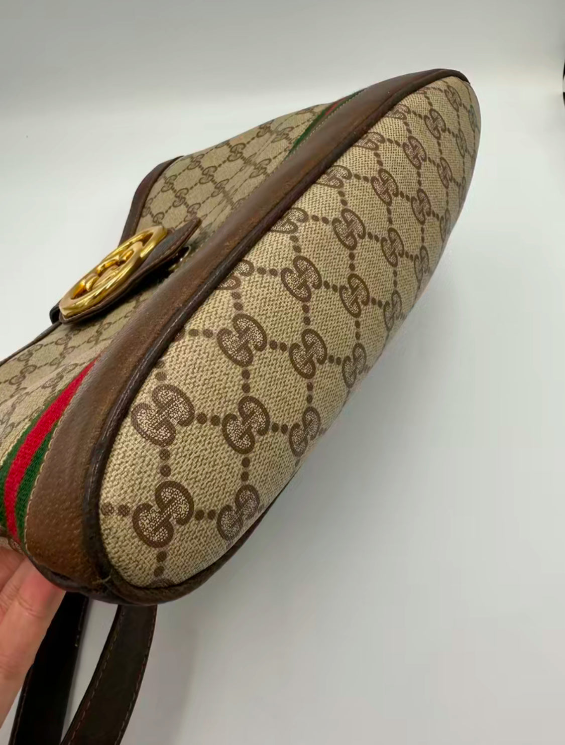 Gucci Supreme Guccissima Sherry Bucket Shoulder Bag