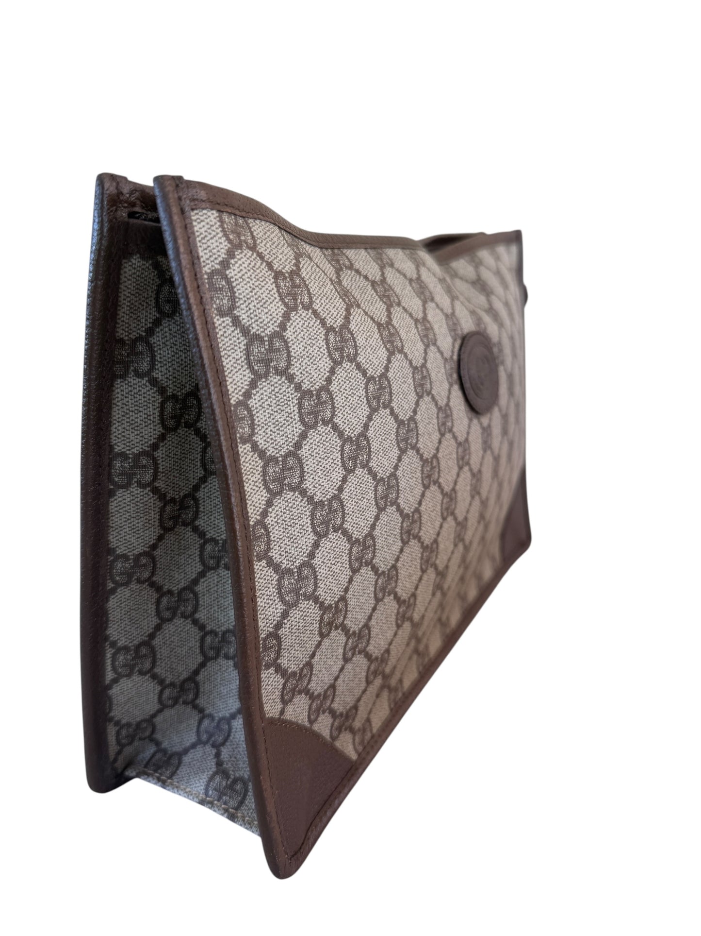 Gucci Beige Guccissima Coated Canvas Toiletry Pouch with Unbranded Strap and Organizer