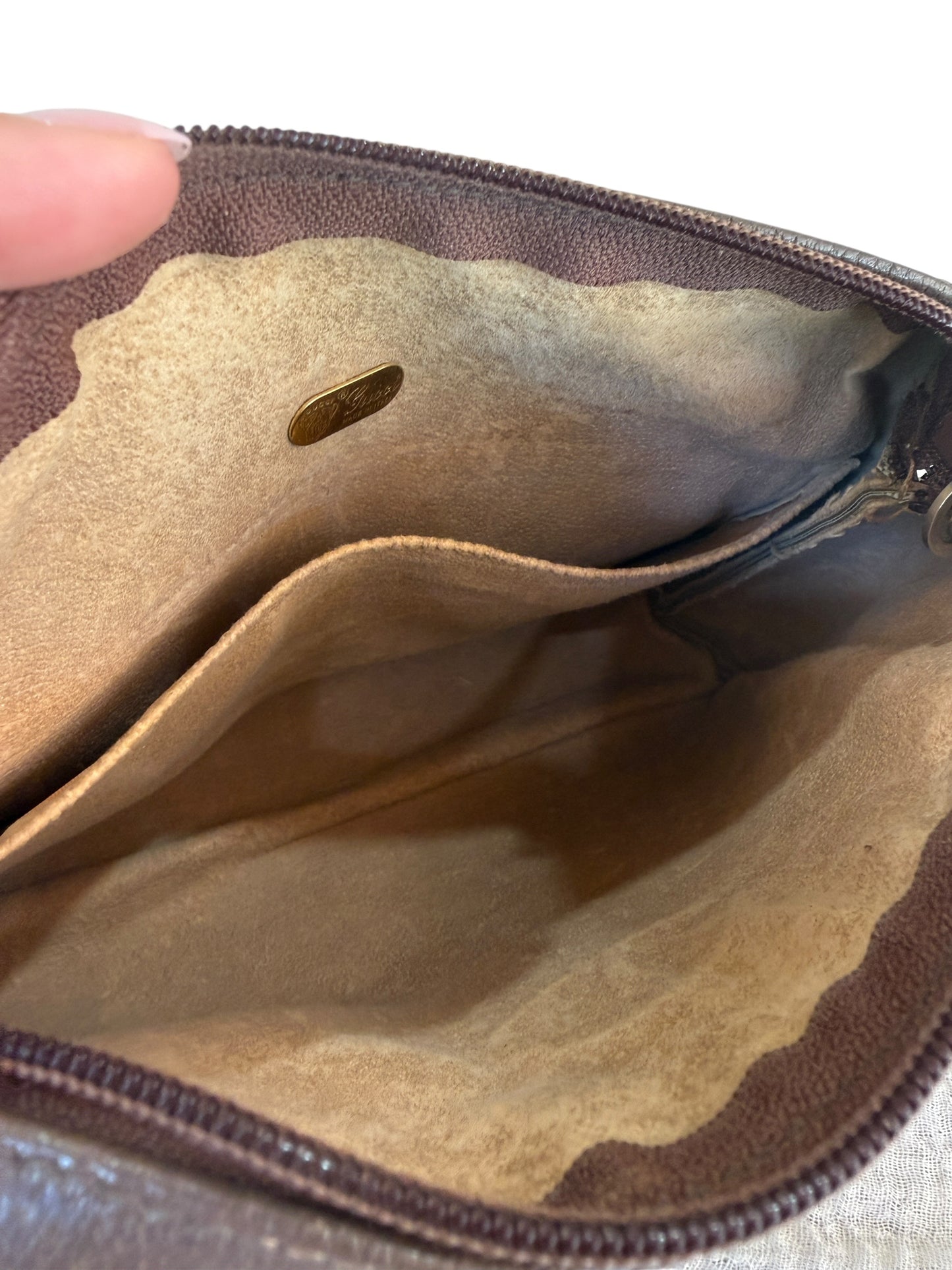 Gucci Vintage Beige Guccissima Coated Canvas Toiletry Pouch