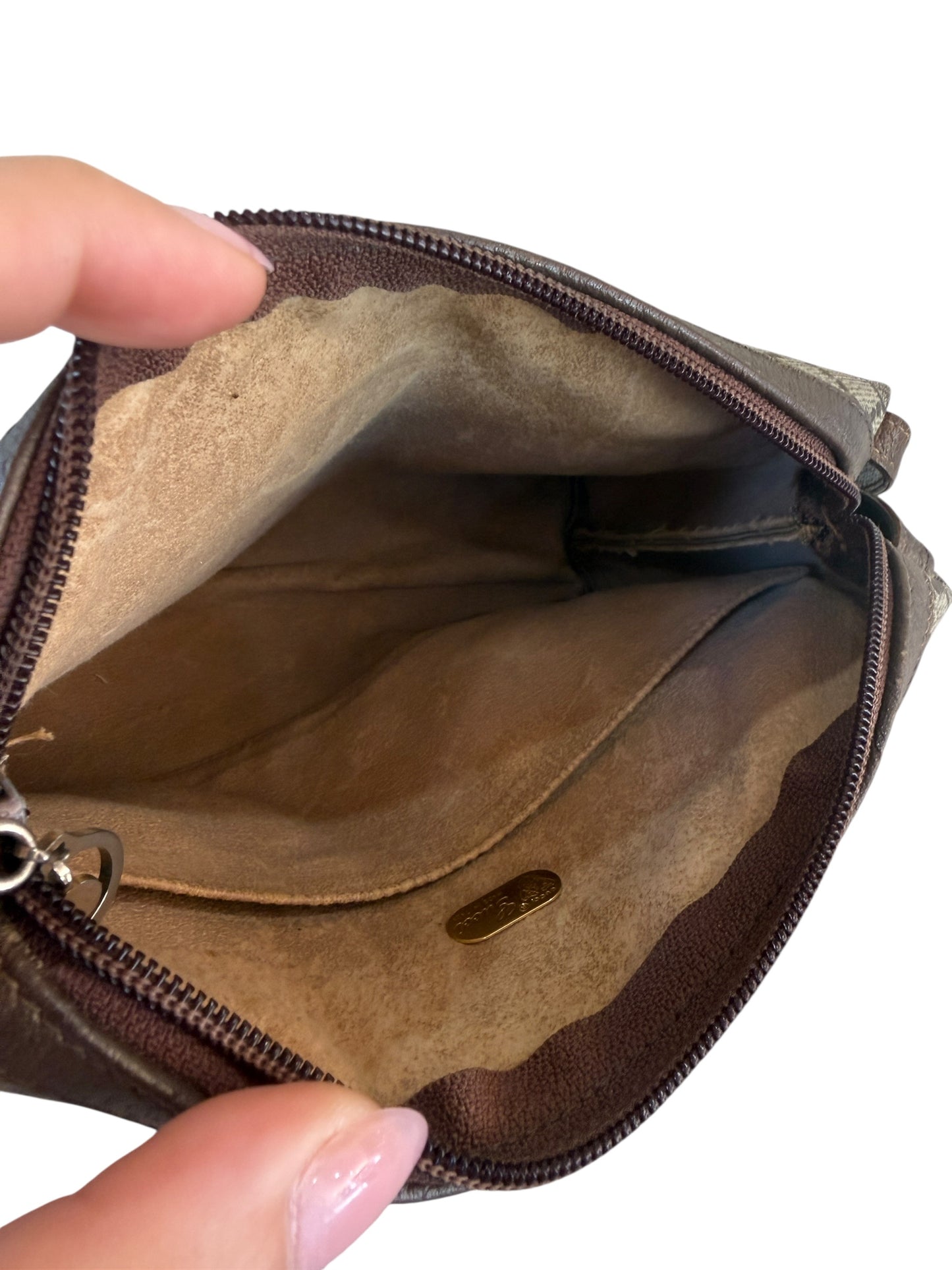 Gucci Vintage Beige Guccissima Coated Canvas Toiletry Pouch