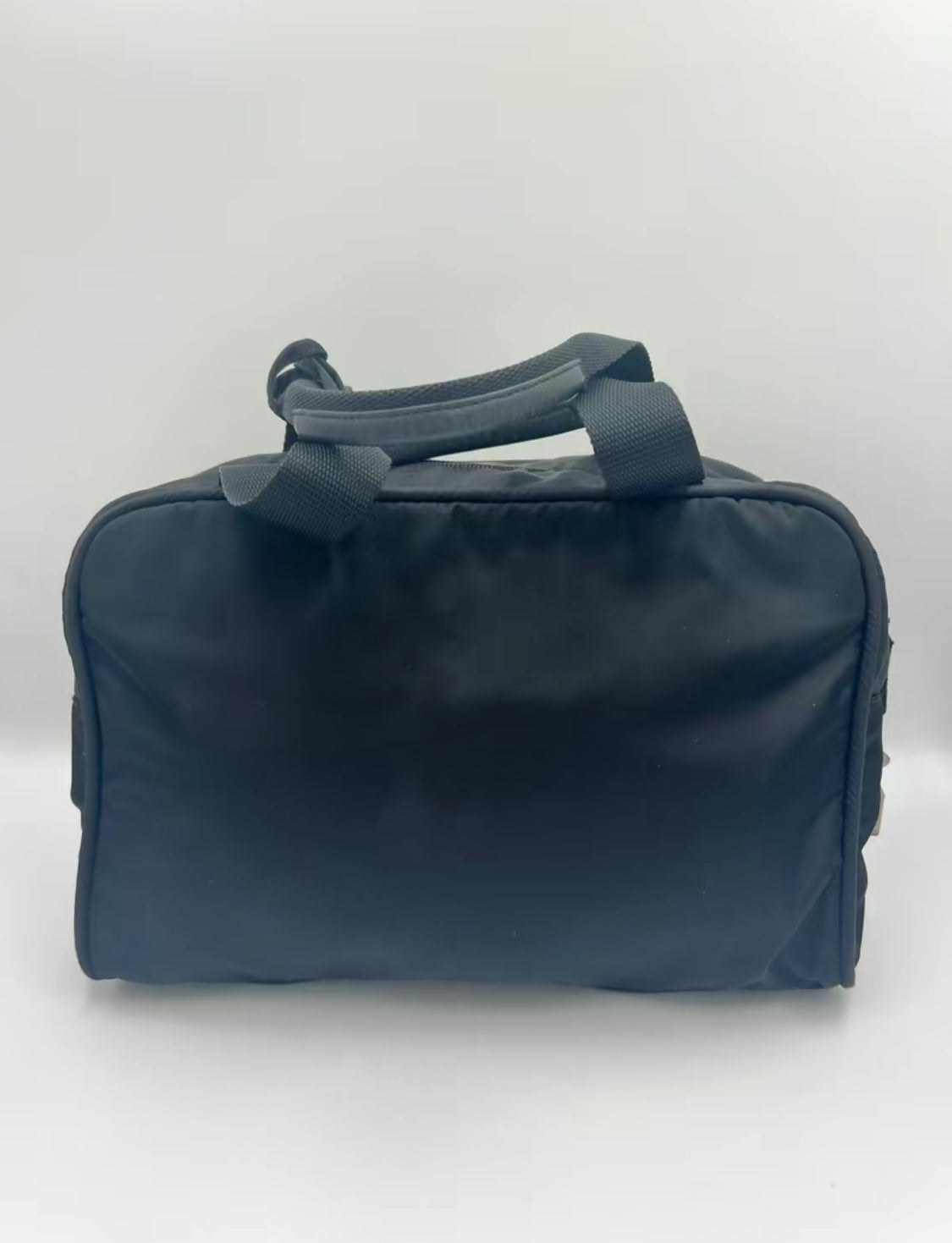 Prada Black Tessuto Nylon Hand Bag w/Lock & Keys