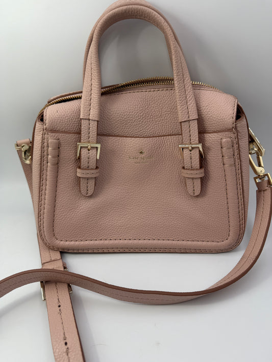 Kate Spade. Blush Pink Leather Crossbody Handbag