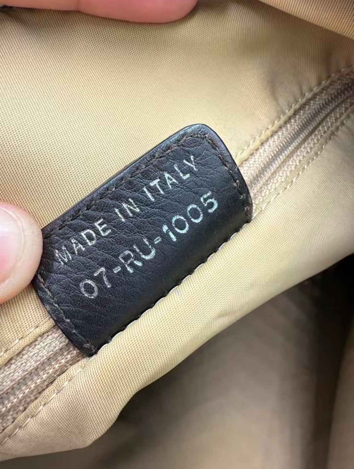 Christian Dior Diorissimo Beige Trotter Shoulder Bag