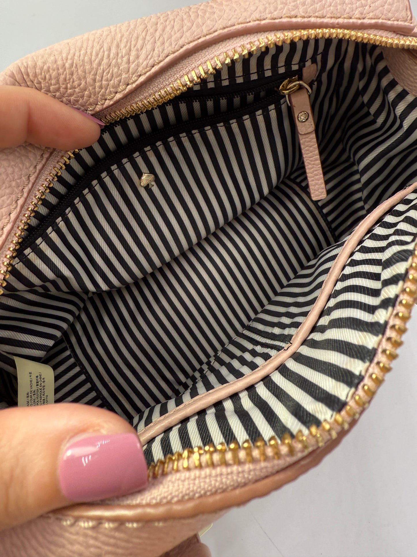 Kate Spade. Blush Pink Leather Crossbody Handbag
