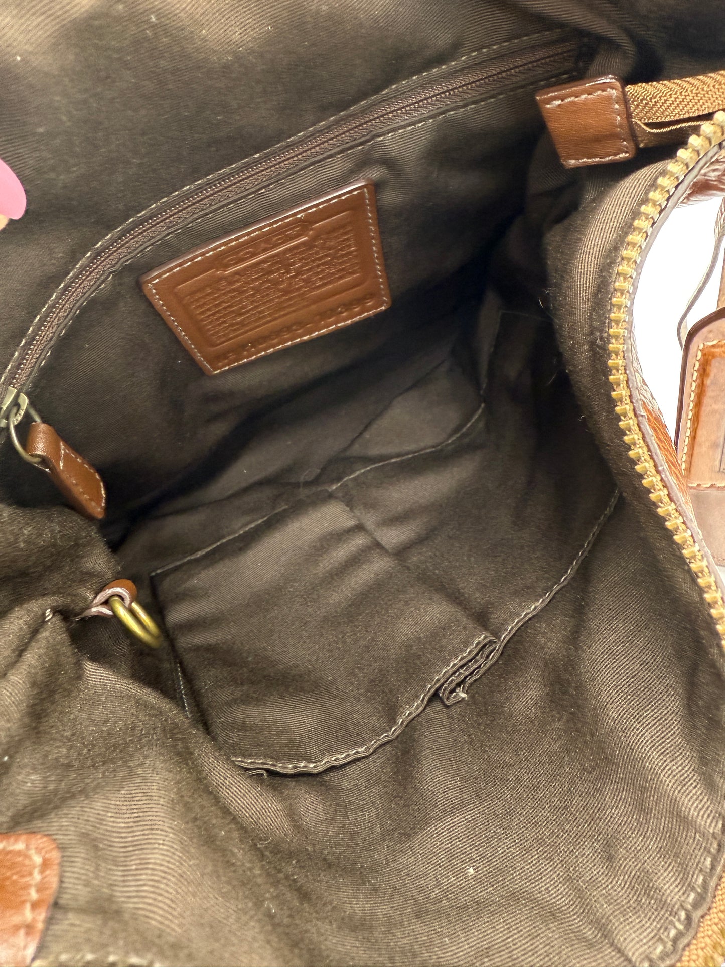 Coach Brown Leather Bucket Shoulder Bag