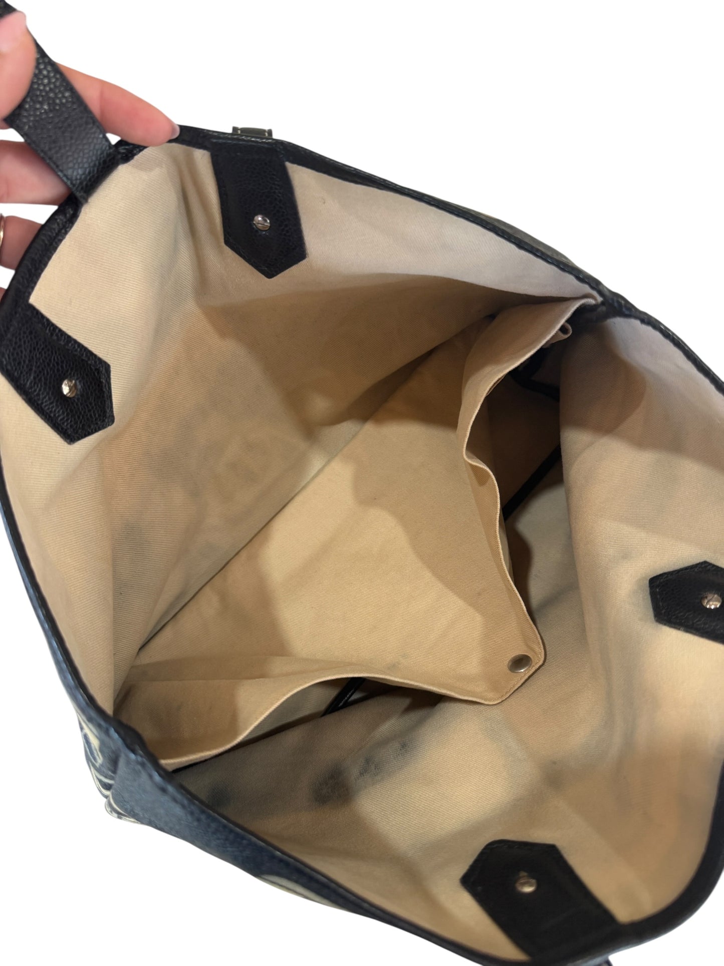 Chanel Deauville Train Graphic Coated Canvas Tote