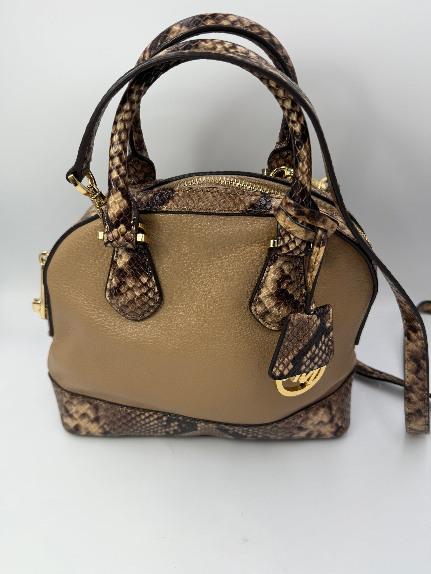 Michael Kors Baby Alma in Leather and Embossed Snake Skin