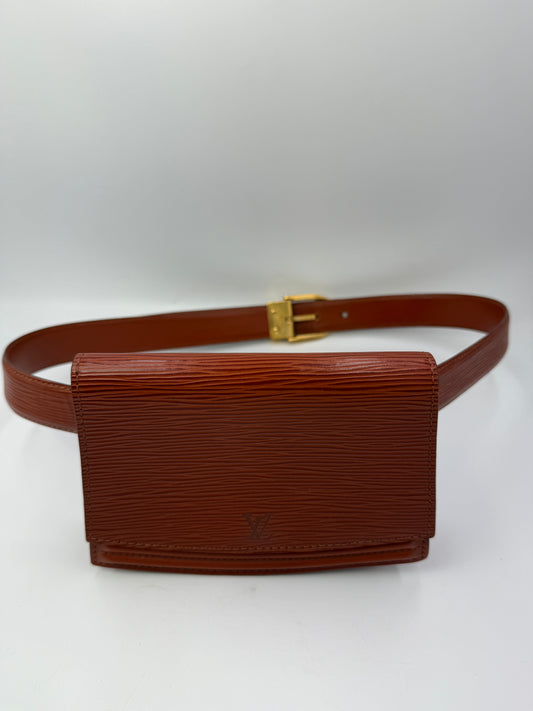 Louis Vuitton Cognac Epi Leather Belt Bag VI1901