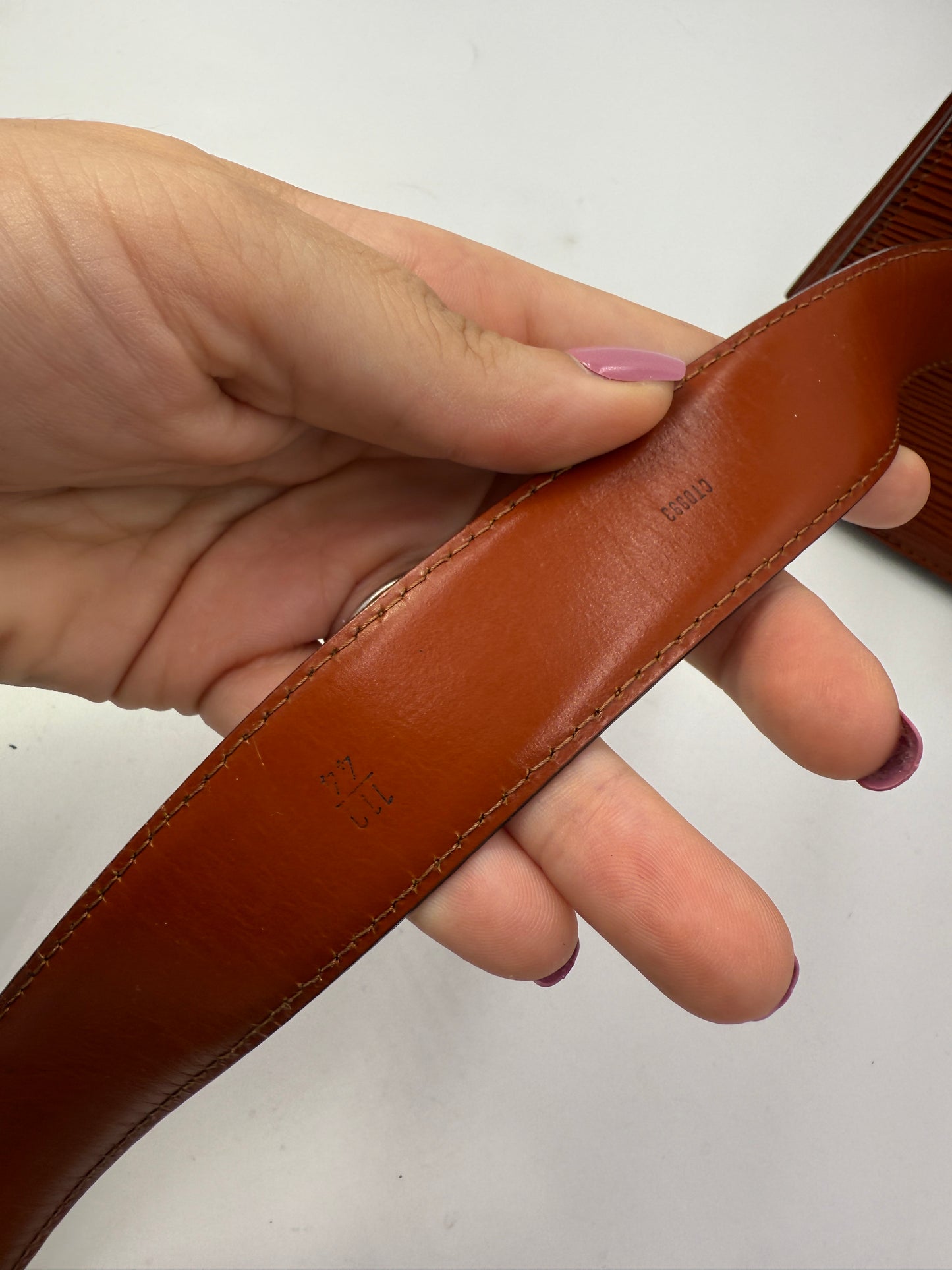 Louis Vuitton Cognac Epi Leather Belt Bag VI1901