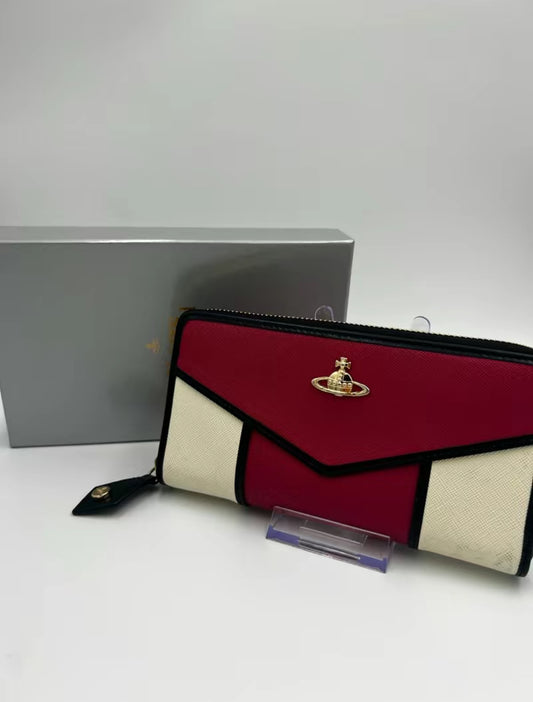 Vivienne Westwood Leather Multi Colored Wallet