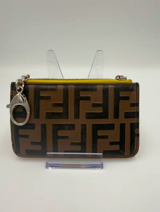 Fendi F Is Fendi Zucca Key Cles Card/Holder