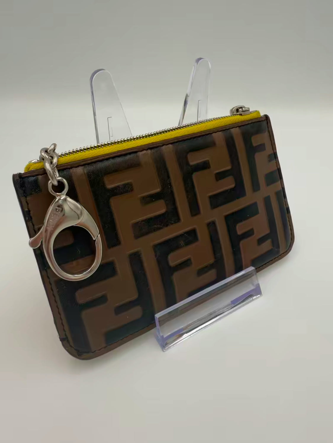 Fendi F Is Fendi Zucca Key Cles Card/Holder