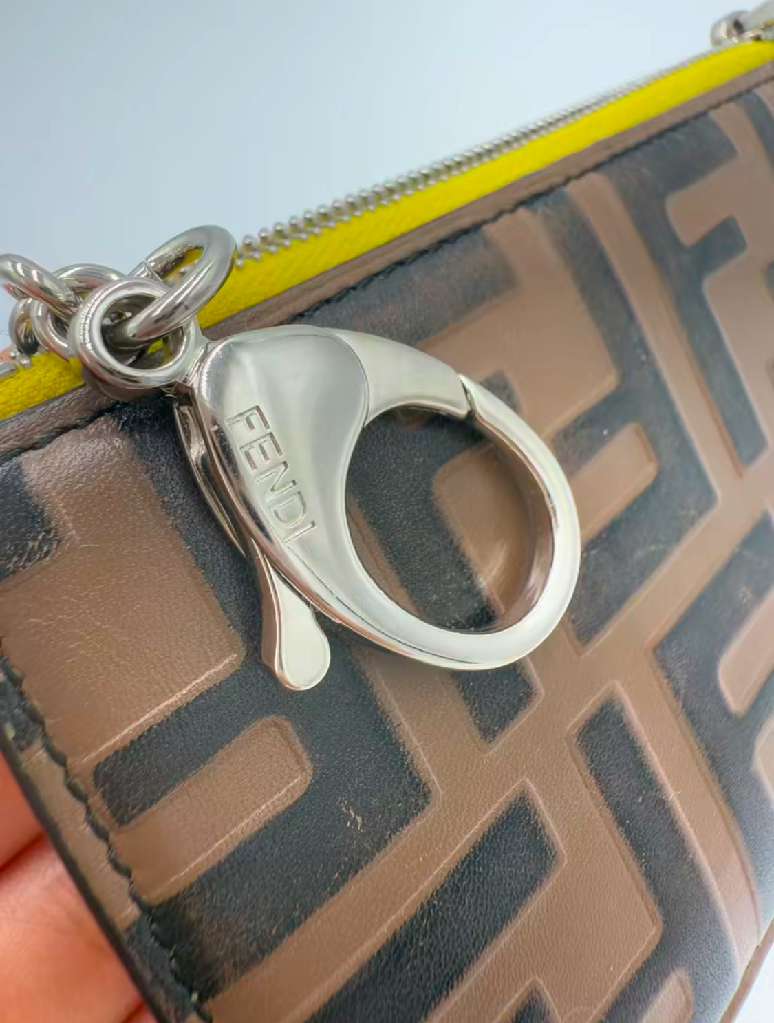 Fendi F Is Fendi Zucca Key Cles Card/Holder