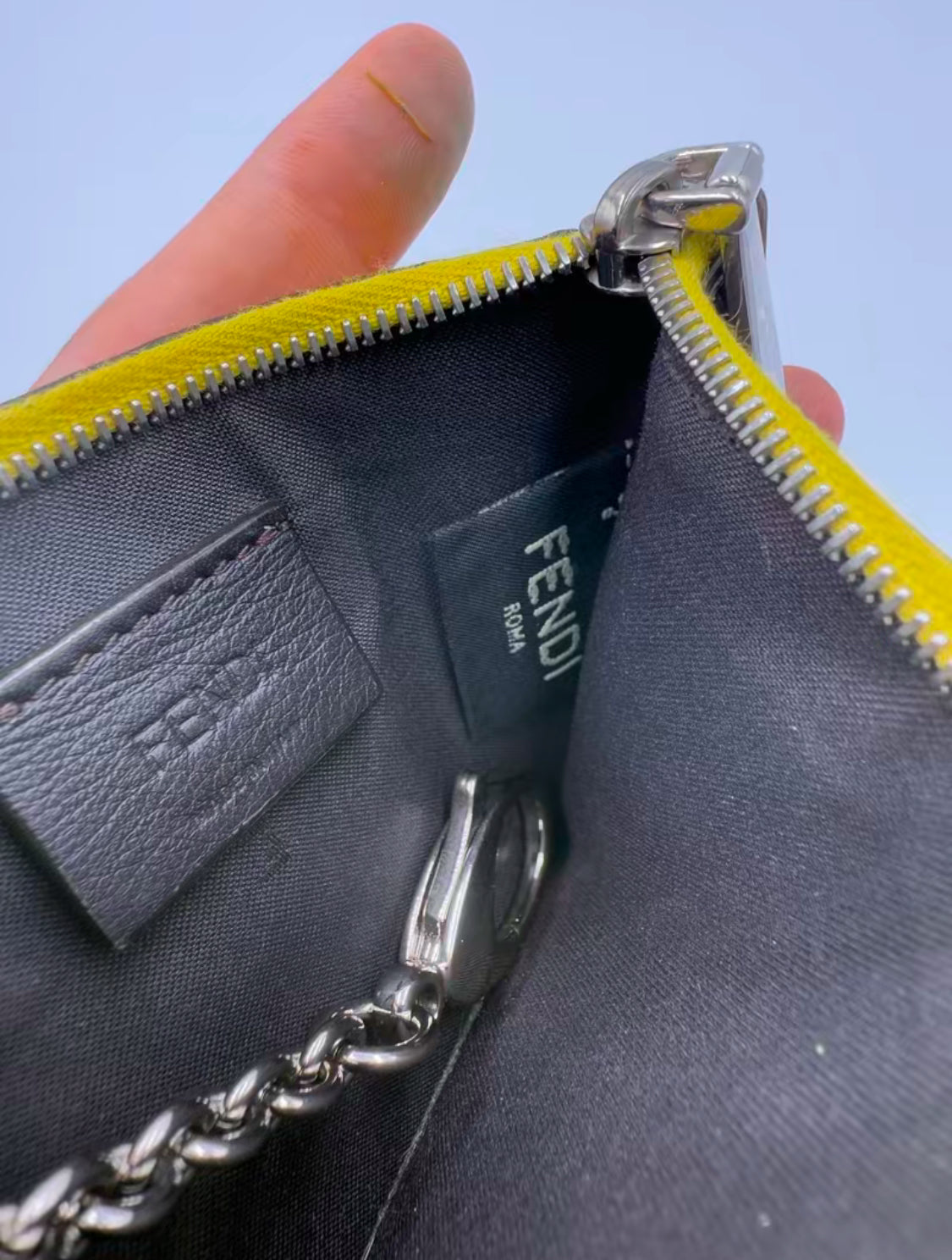 Fendi F Is Fendi Zucca Key Cles Card/Holder