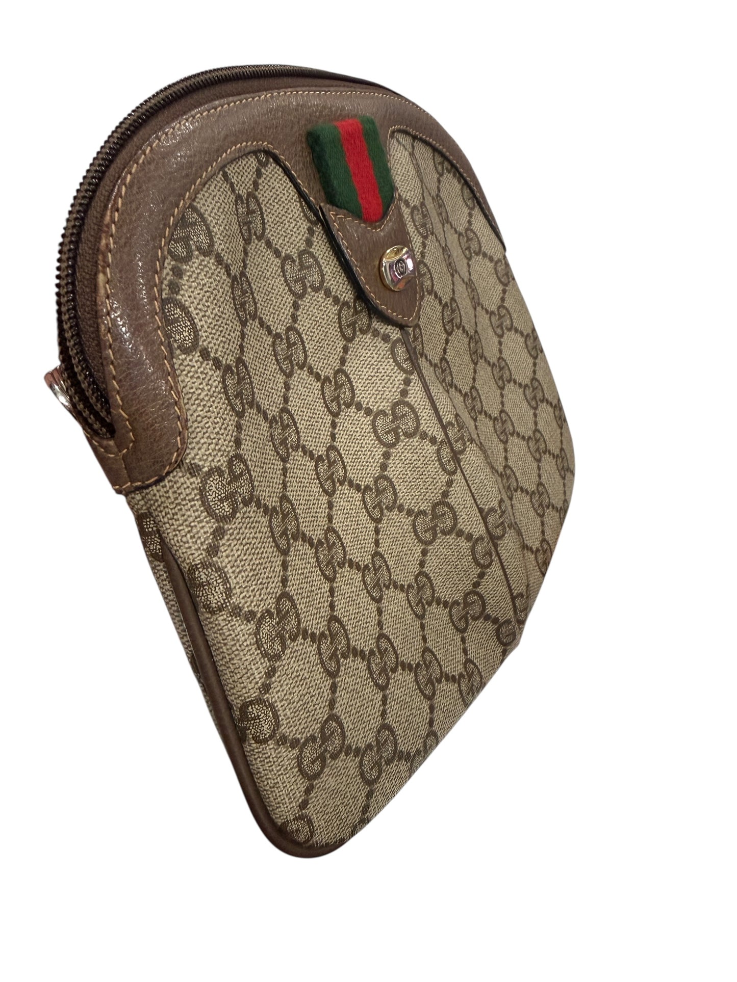 Gucci Sherry Line GG Supreme Canvas Crossbody Bag With Unbranded Strap