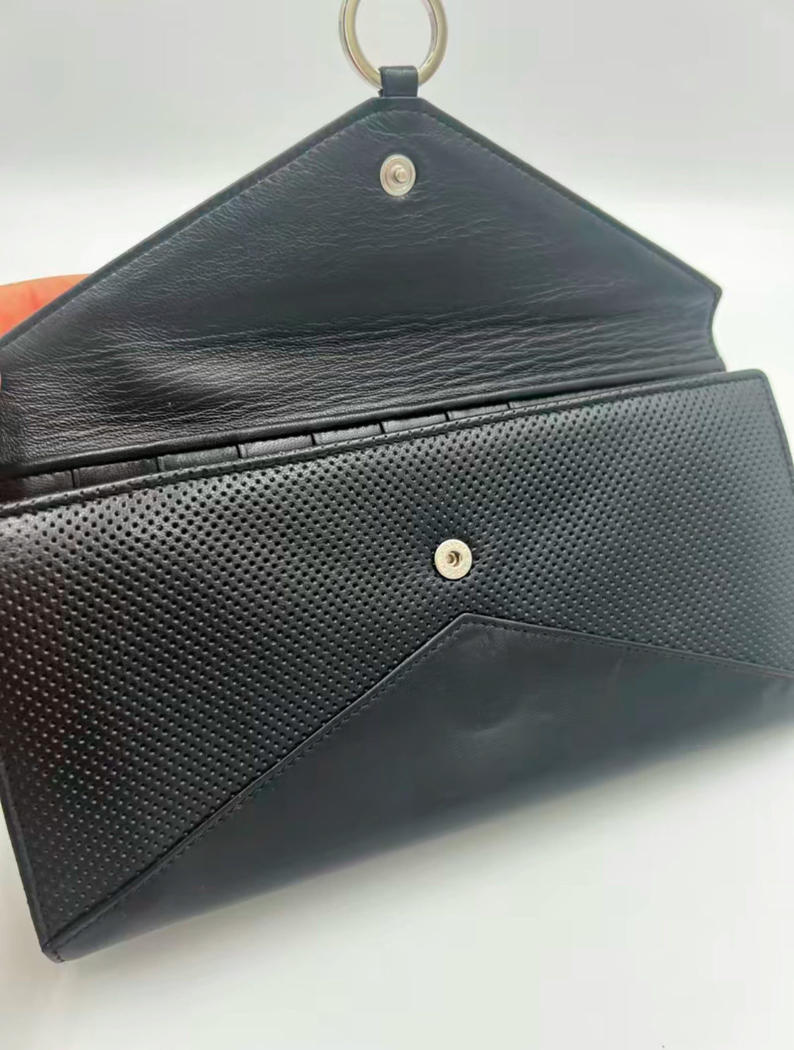 Loewe Black Leather Long Wallet Full Inclusion