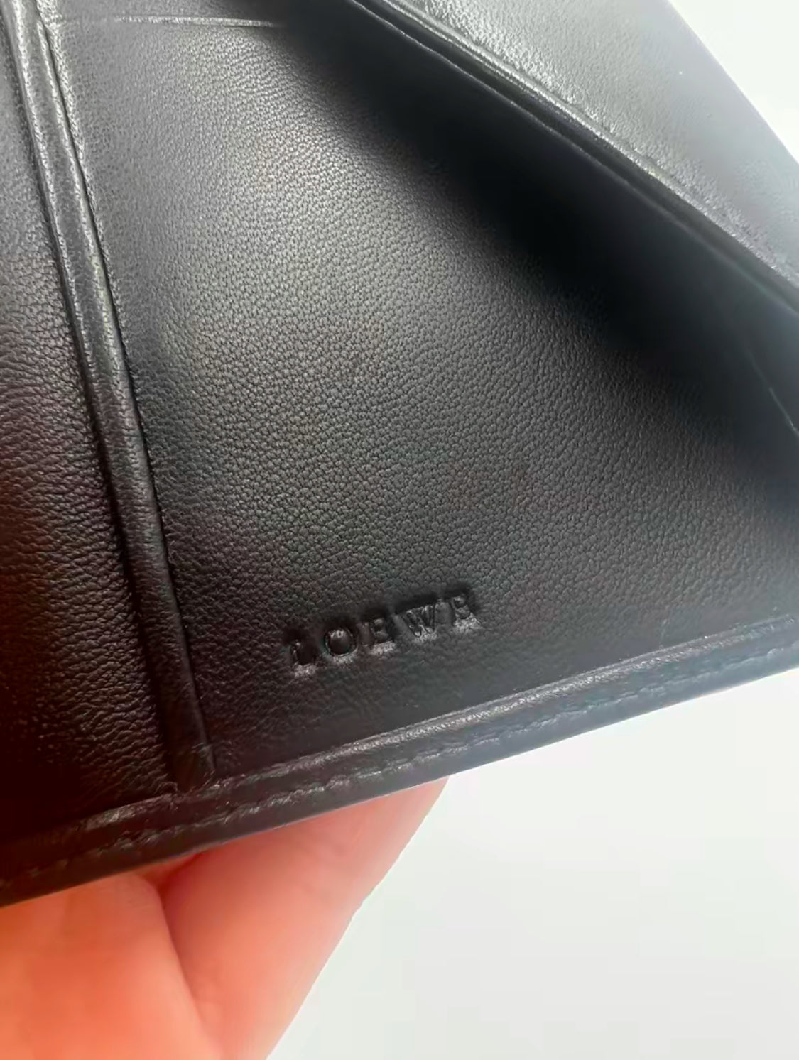 Loewe Black Leather Long Wallet Full Inclusion