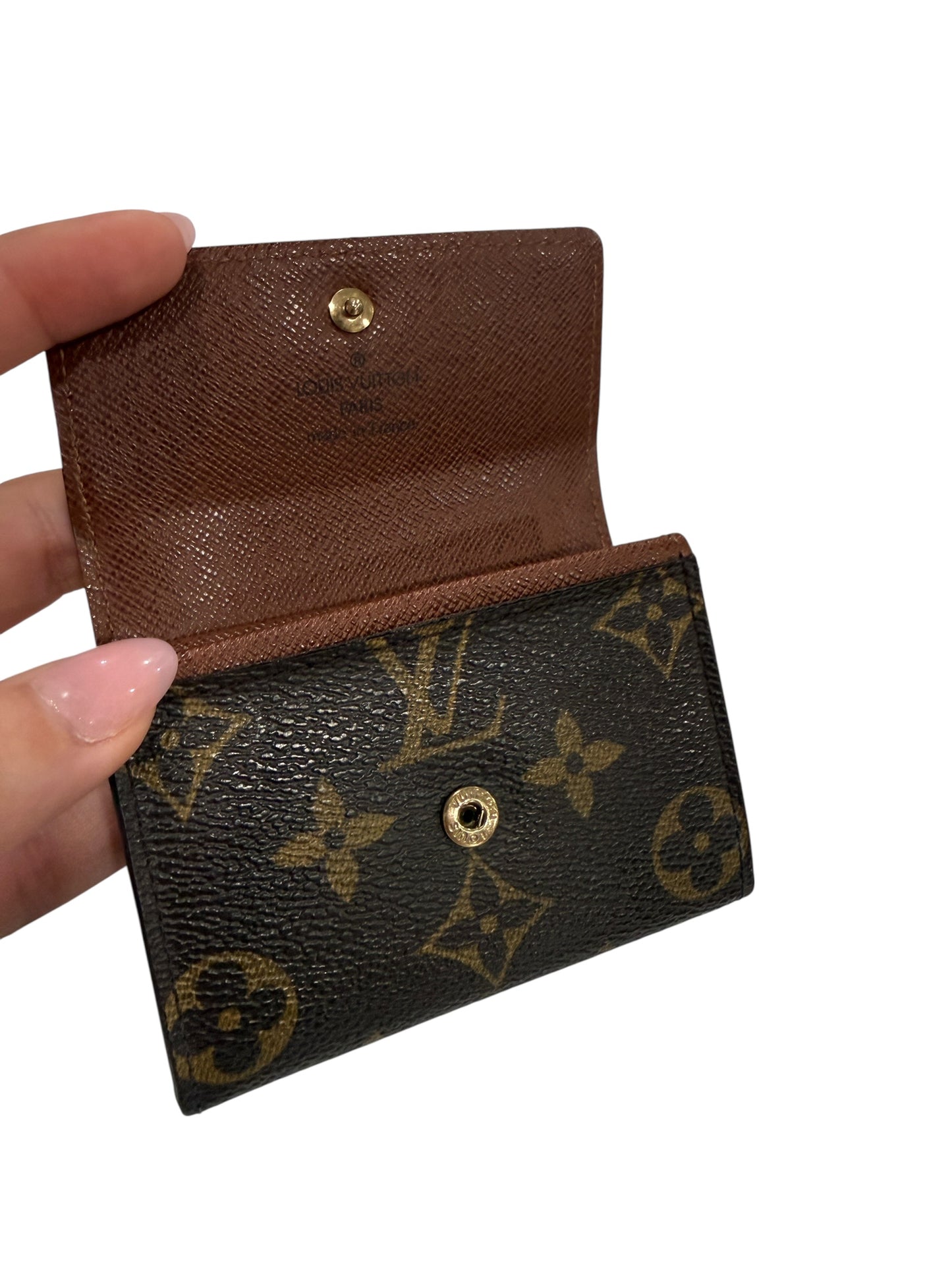 Louis Vuitton Monogram Coated Canvas Card Holder MI0016