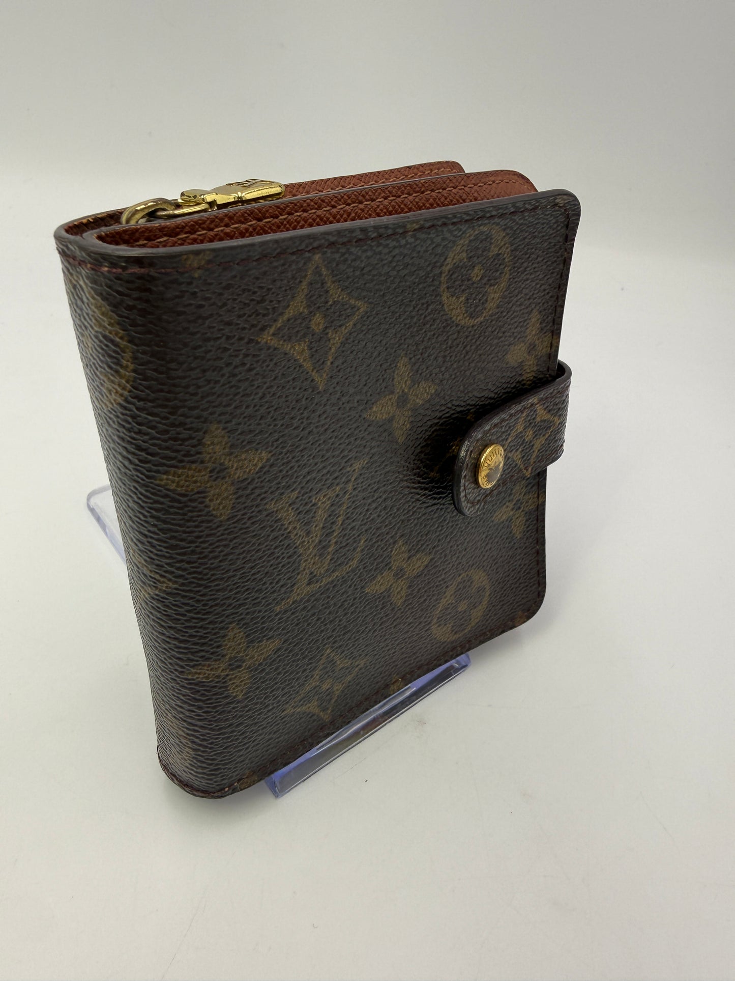 Louis Vuitton Monogram Compact Zippy Wallet With Box MI0012