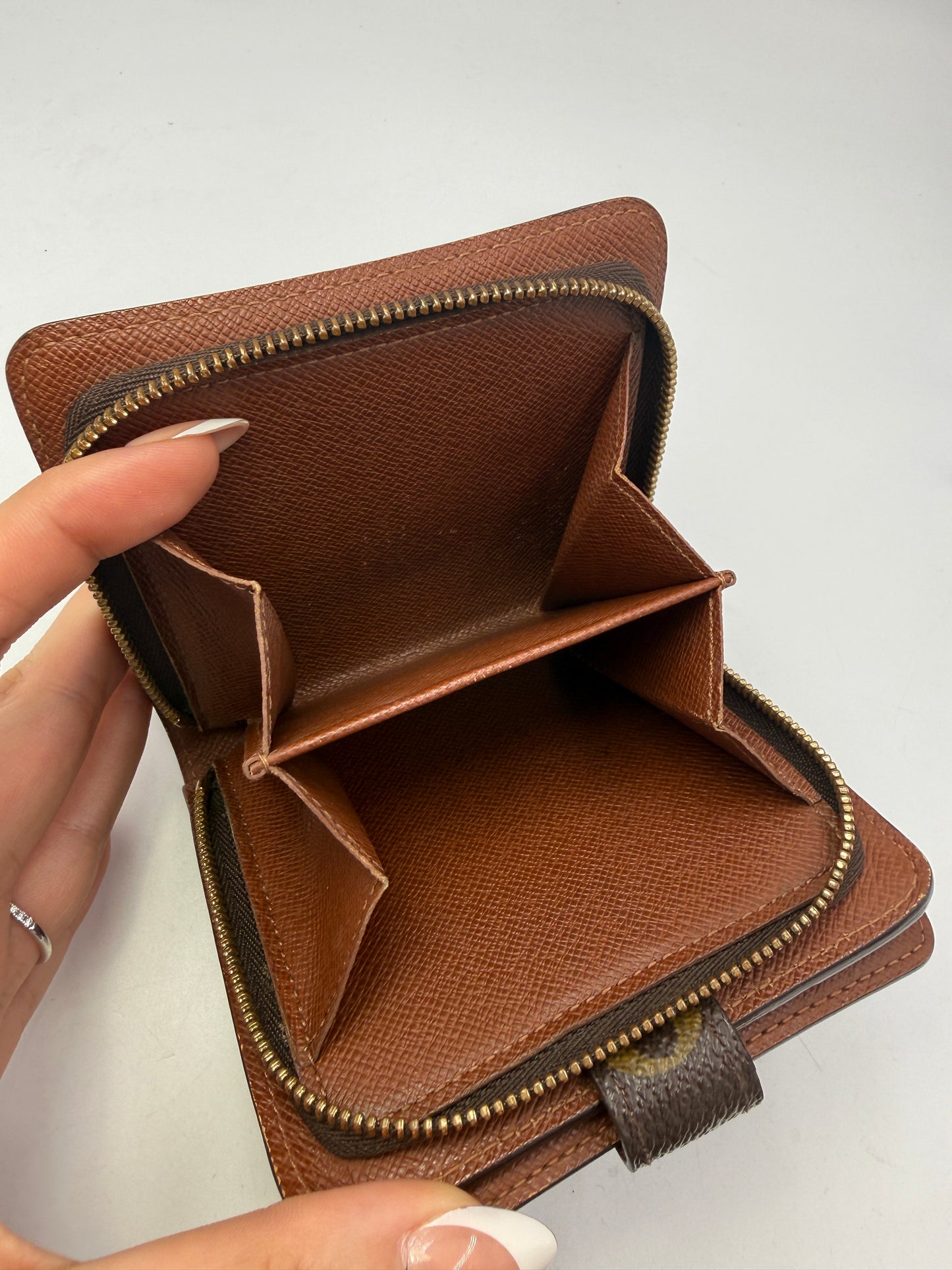 Louis Vuitton Monogram Compact Zippy Wallet With Box MI0012