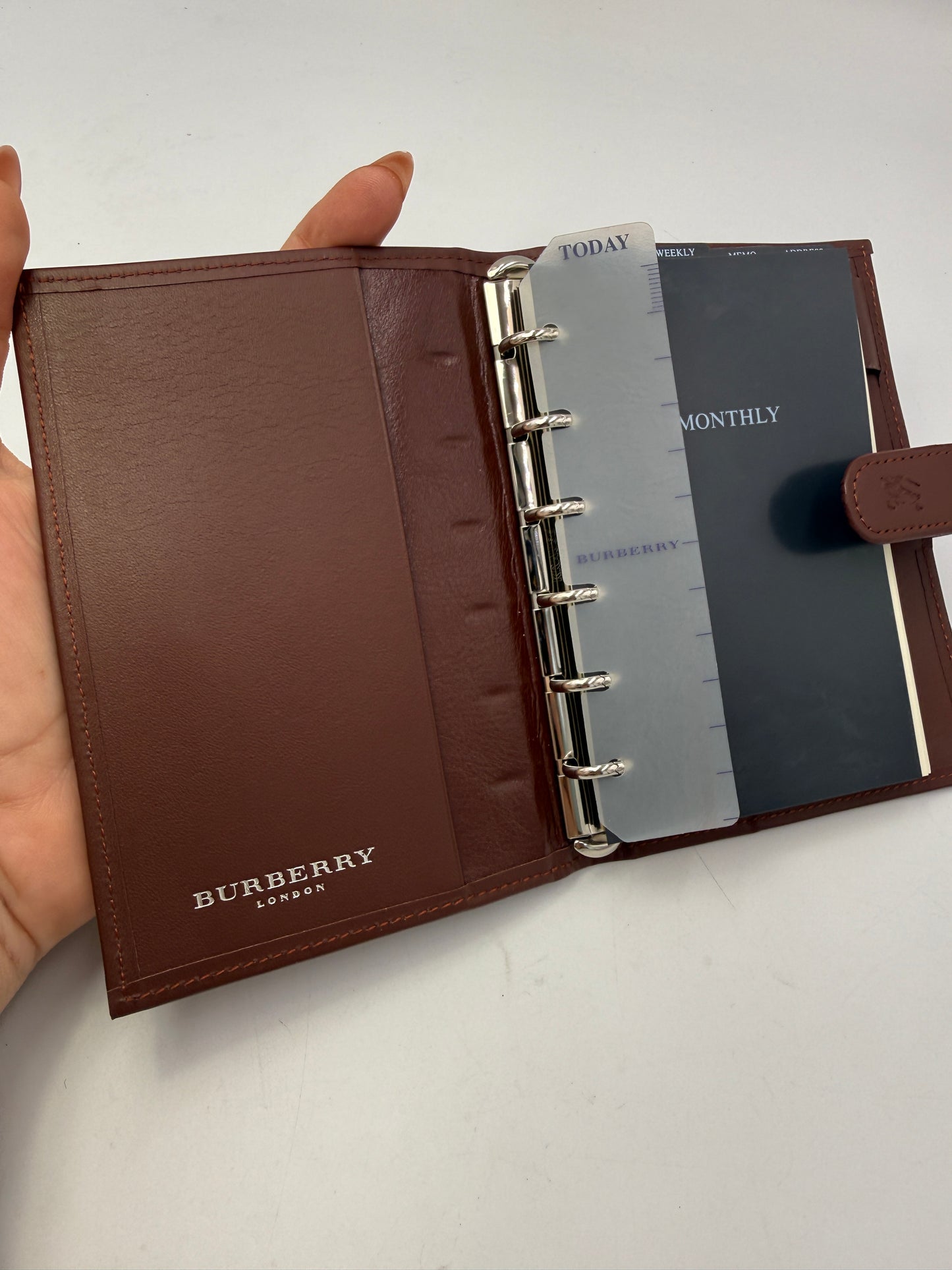 Burberry Novacheck Agenda With Original Inserts