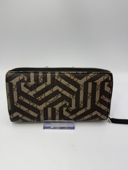 Gucci Supreme Coated Canvas Guccissima Kaleido Zippy Wallet with Box