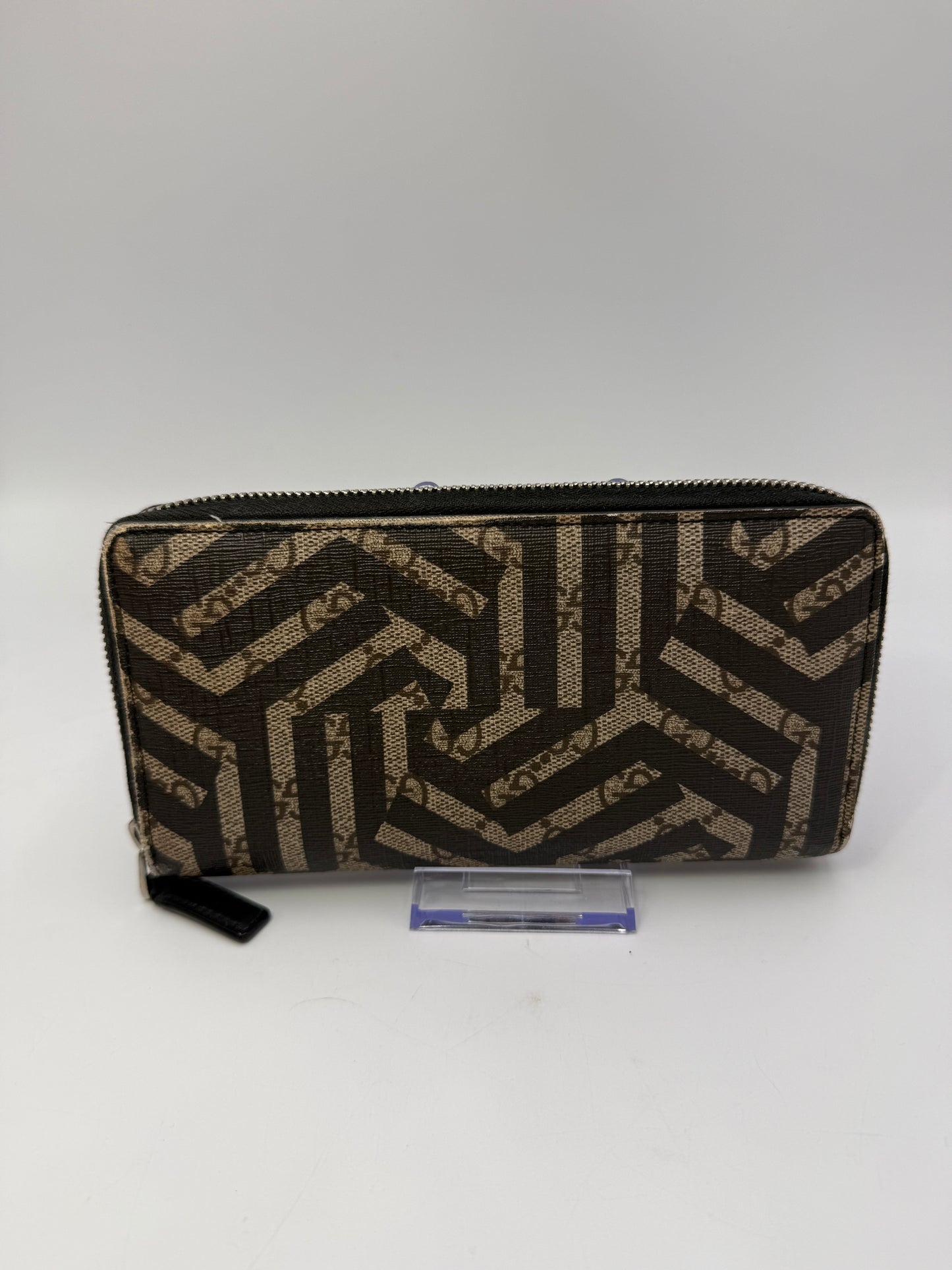 Gucci Supreme Coated Canvas Guccissima Kaleido Zippy Wallet with Box