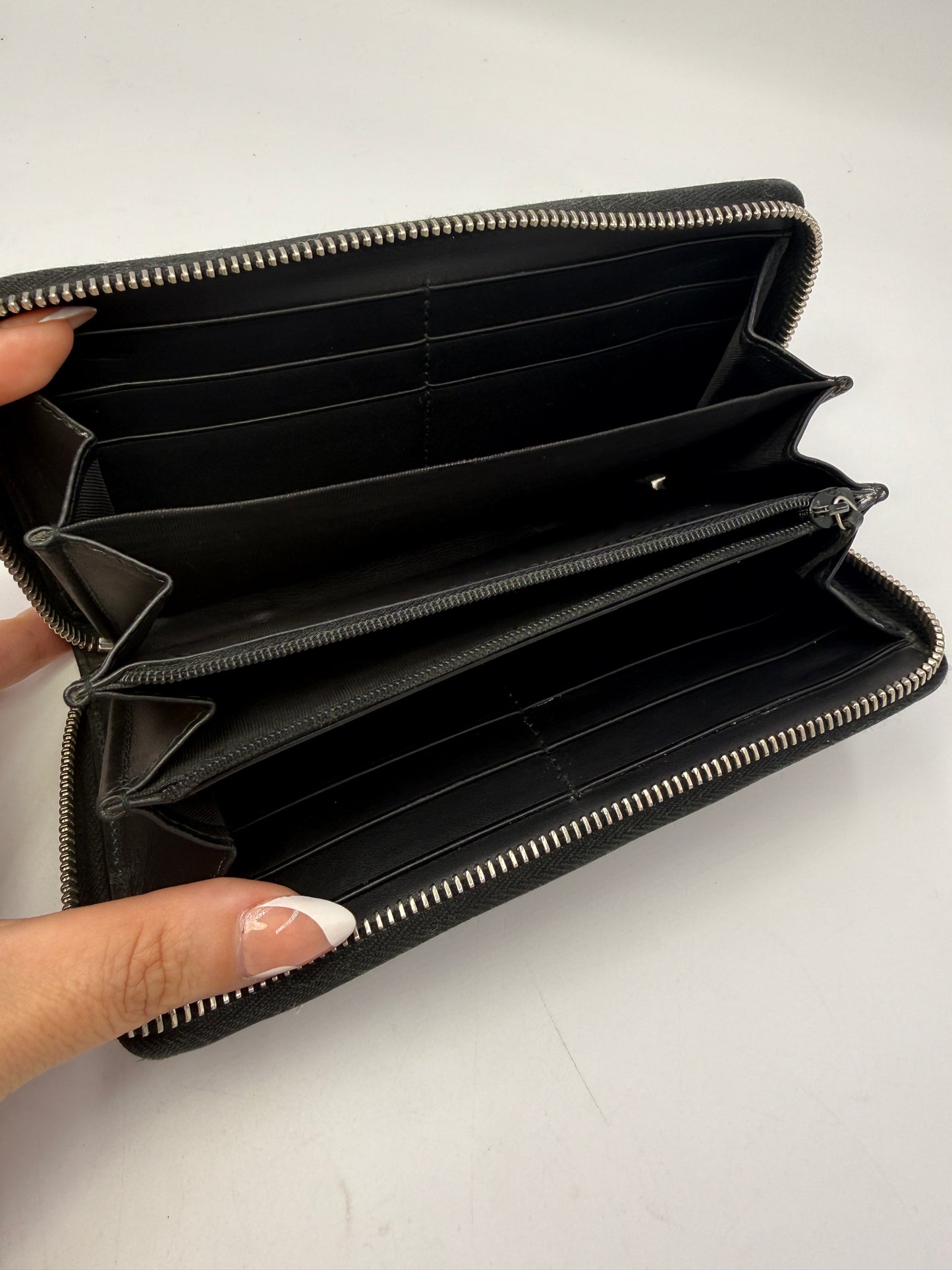 Gucci Supreme Coated Canvas Guccissima Kaleido Zippy Wallet with Box