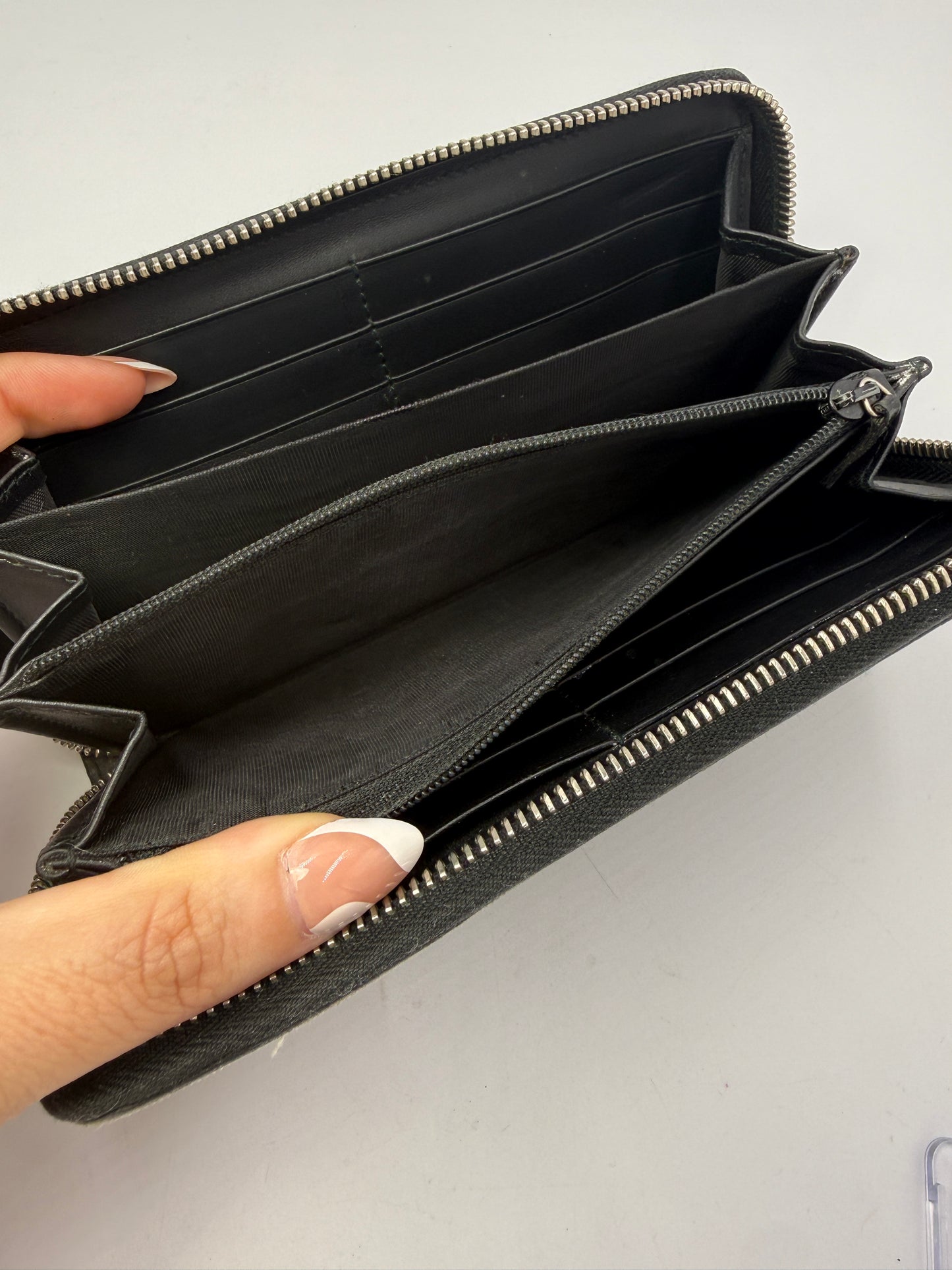 Gucci Supreme Coated Canvas Guccissima Kaleido Zippy Wallet with Box