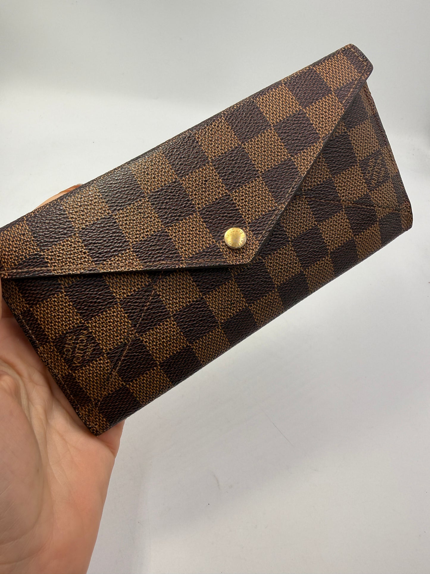 Louis Vuitton Damier Ebene Coated Canvas Origami Wallet TR4111