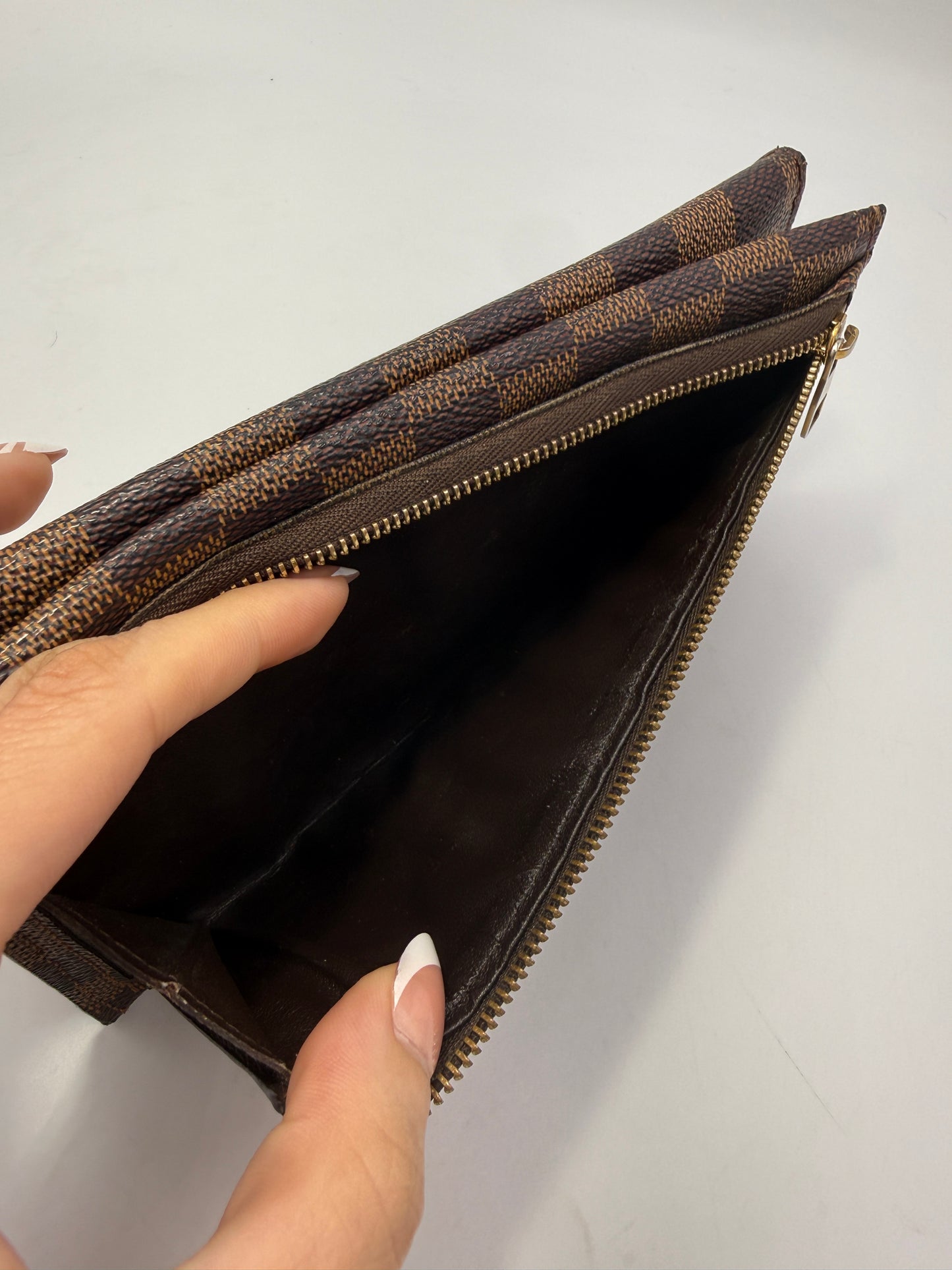 Louis Vuitton Damier Ebene Coated Canvas Origami Wallet TR4111