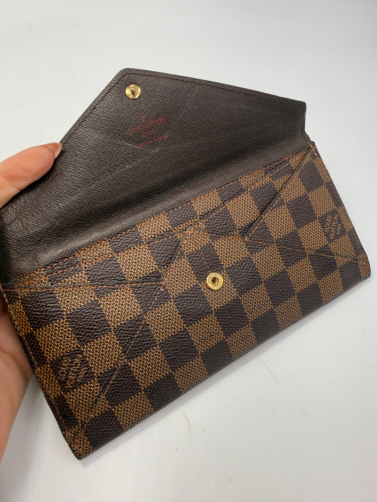 Louis Vuitton Damier Ebene Coated Canvas Origami Wallet TR4111