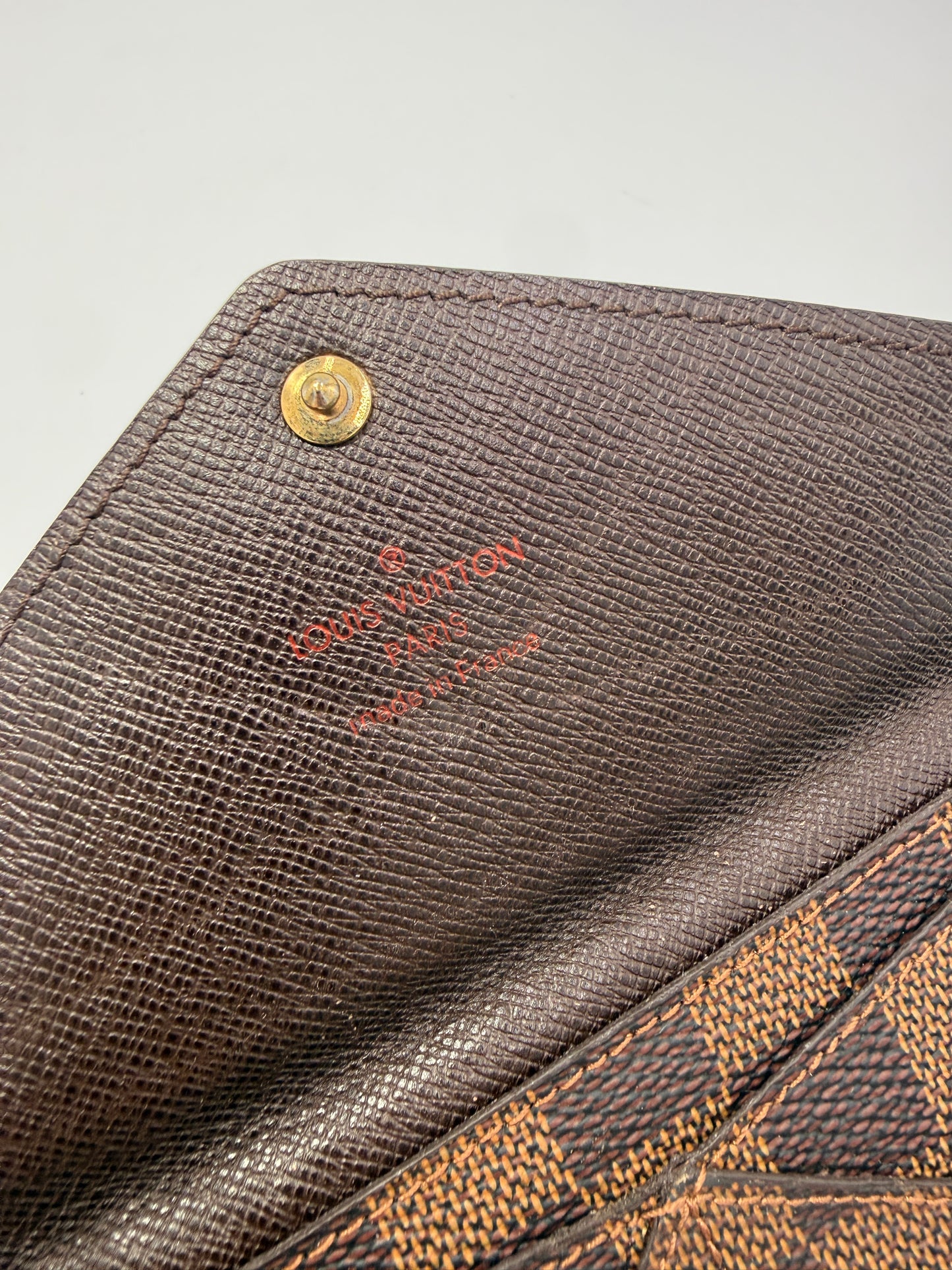Louis Vuitton Damier Ebene Coated Canvas Origami Wallet TR4111
