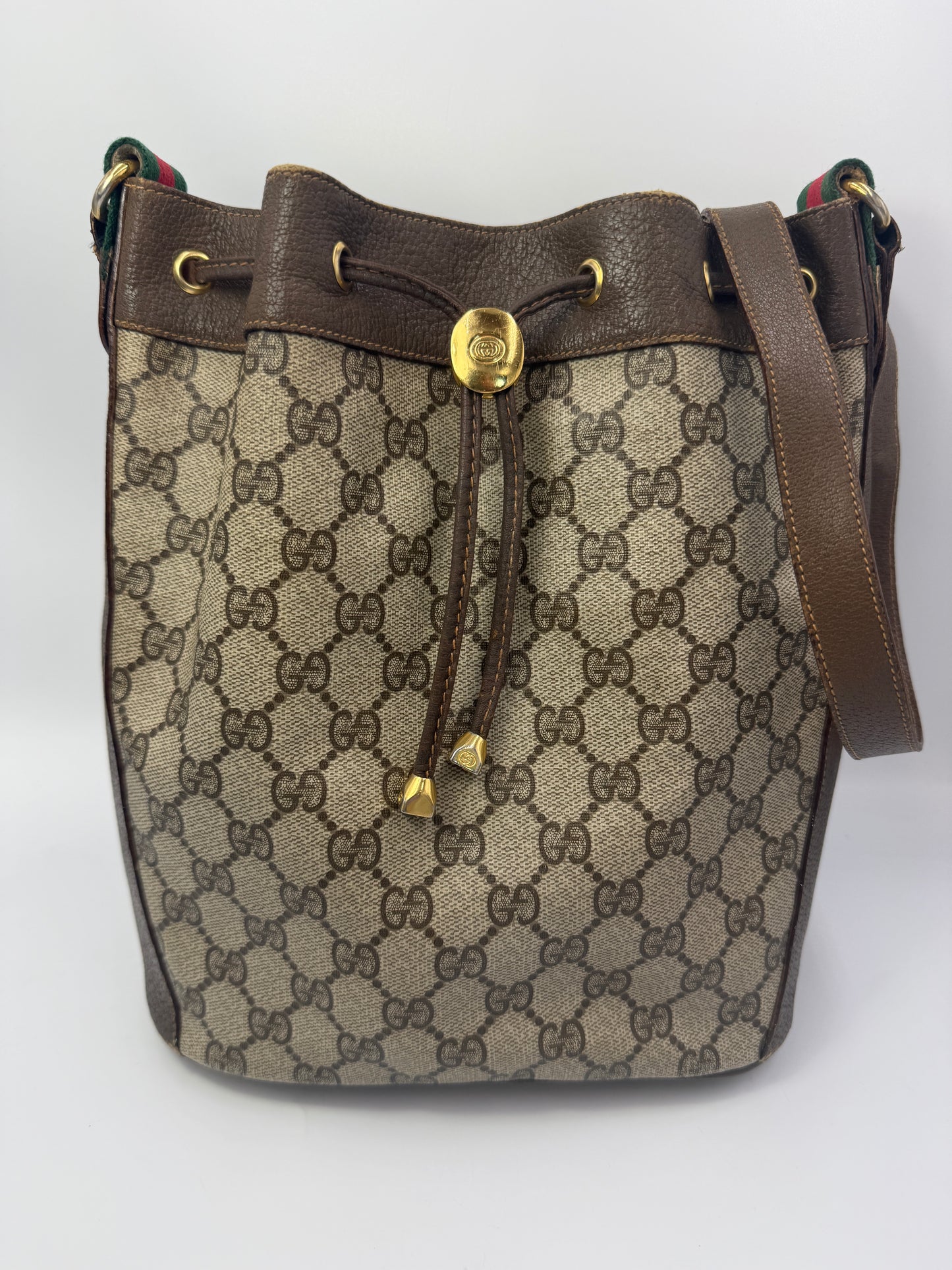 Gucci Supreme Canvas Sherry Line Shoulder Bag