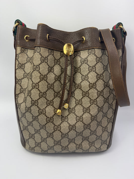 Gucci Supreme Canvas Sherry Line Shoulder Bag